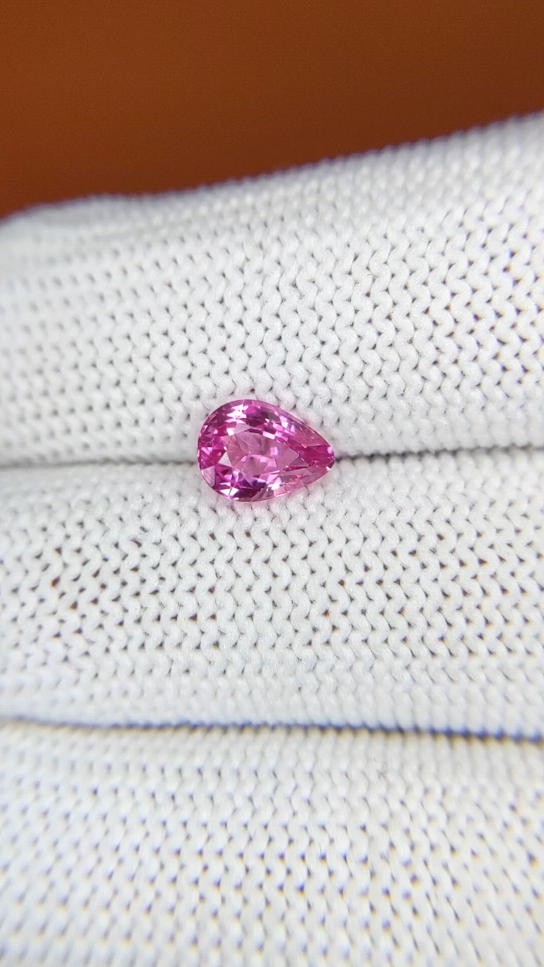 1.27 Ct. Pink Sapphire from Ceylon (Sri Lanka) Size Video