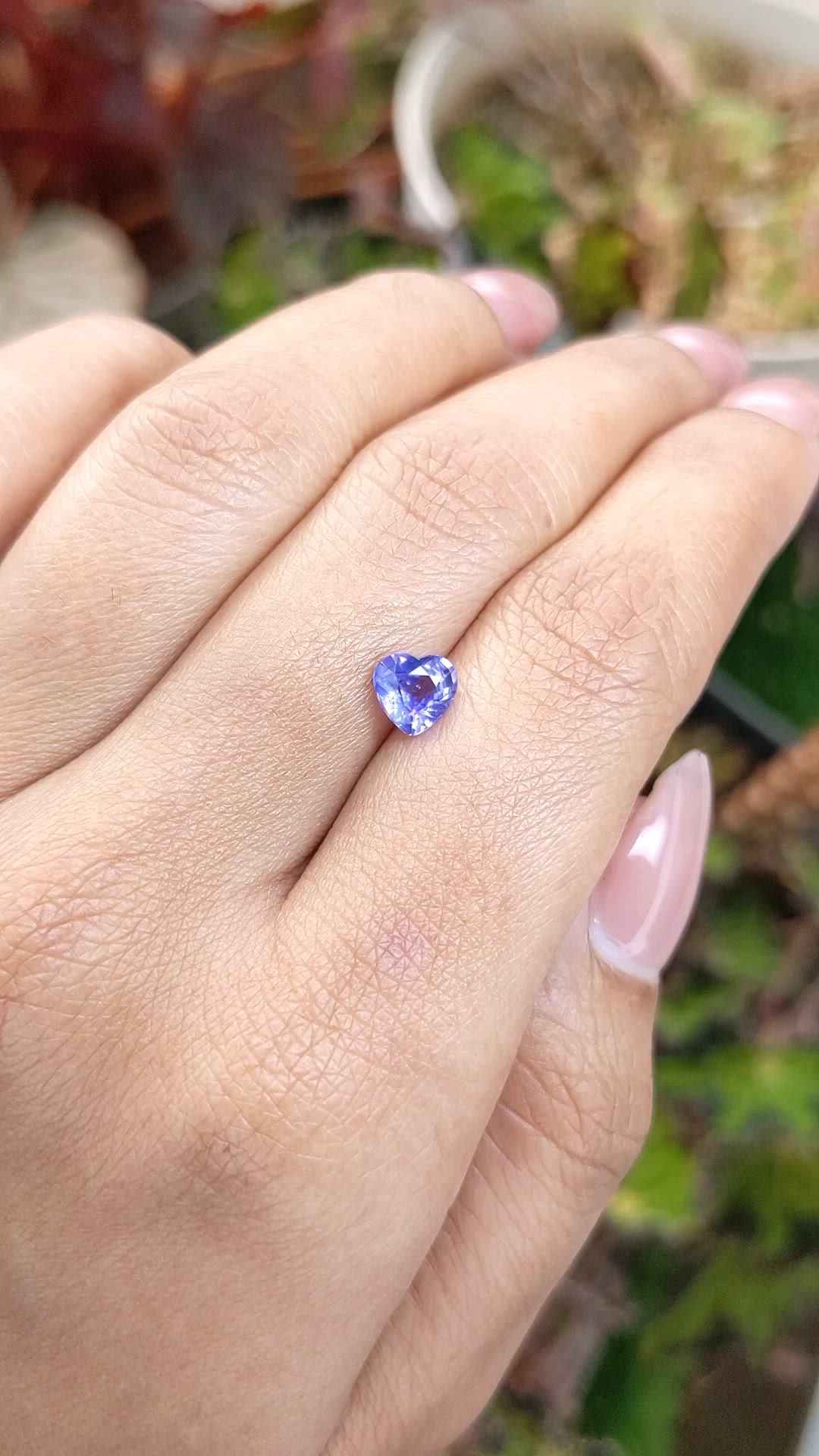 1.07 Ct. Violet Sapphire from Ceylon (Sri Lanka) Size Video