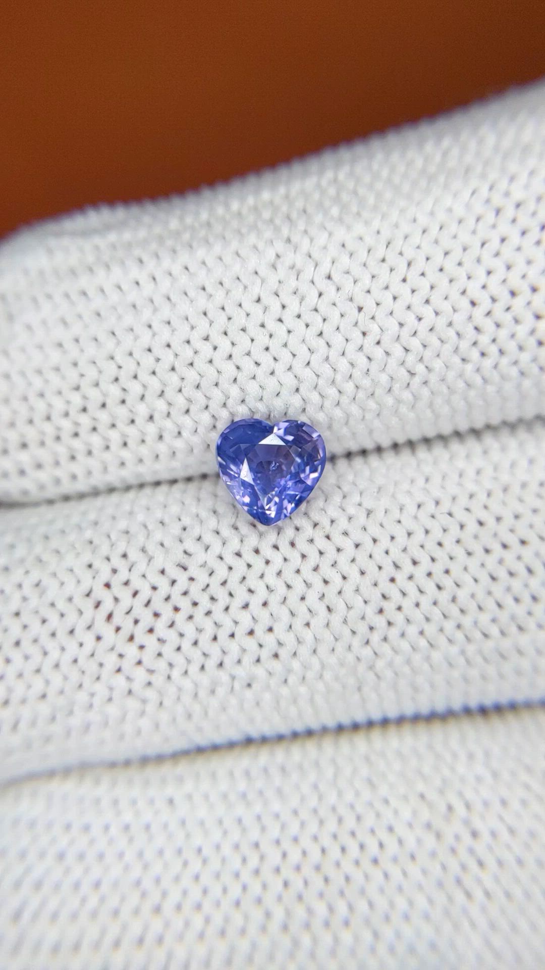 1.07 Ct. Violet Sapphire from Ceylon (Sri Lanka) Size Video