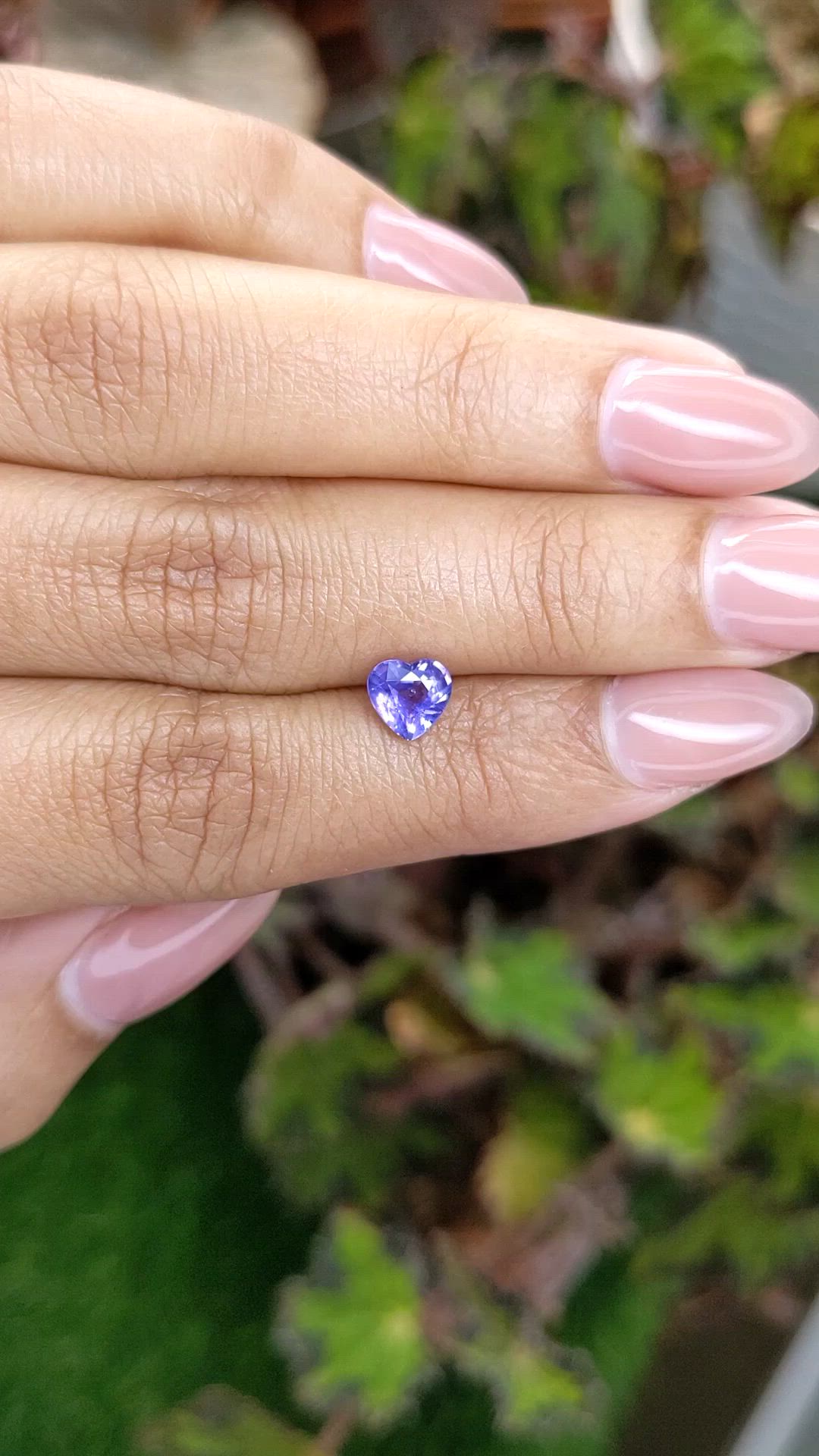 1.07 Ct. Violet Sapphire from Ceylon (Sri Lanka) Size Video