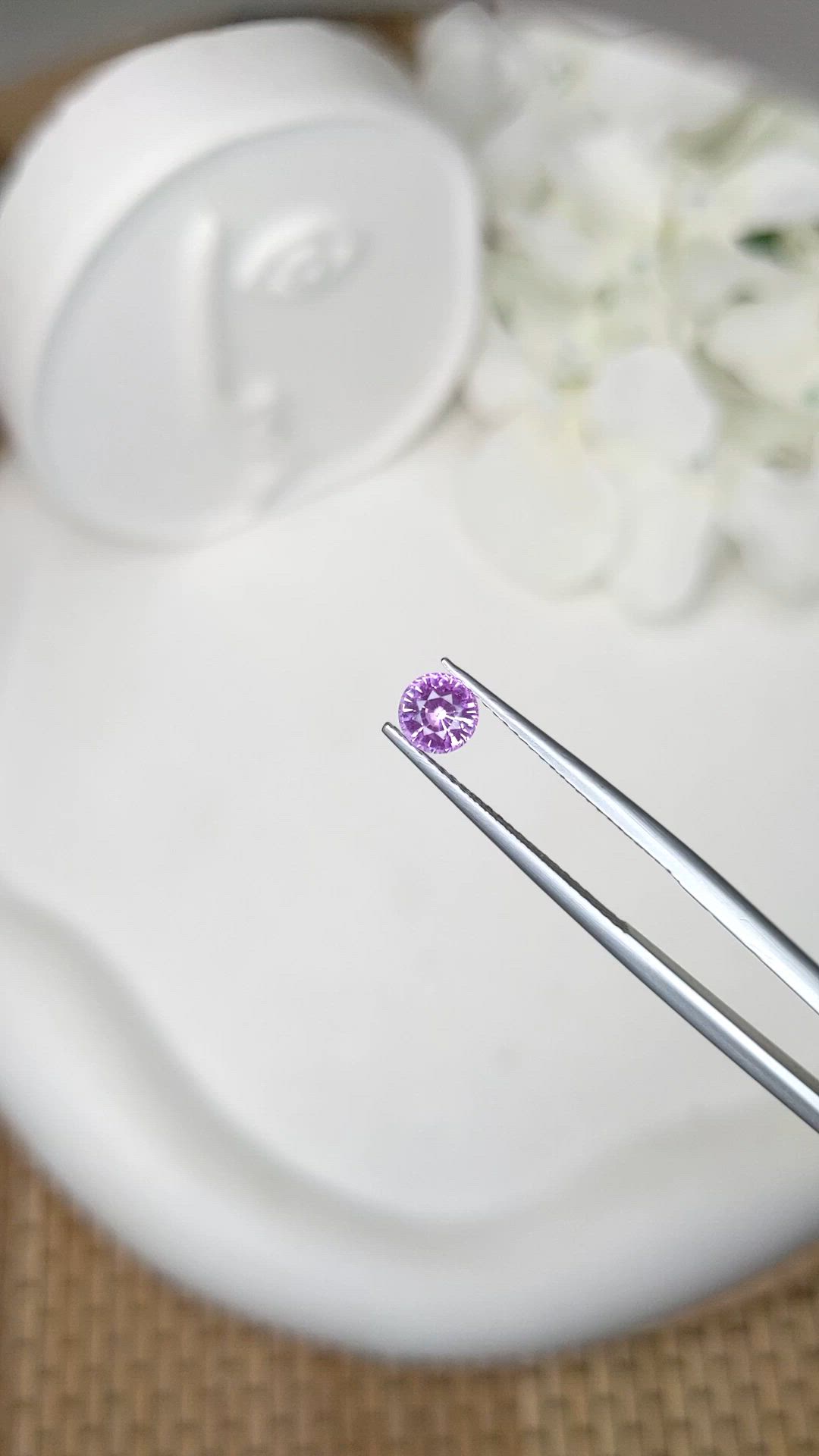 0.67 Ct. Pink Sapphire from Ceylon (Sri Lanka) Size Video