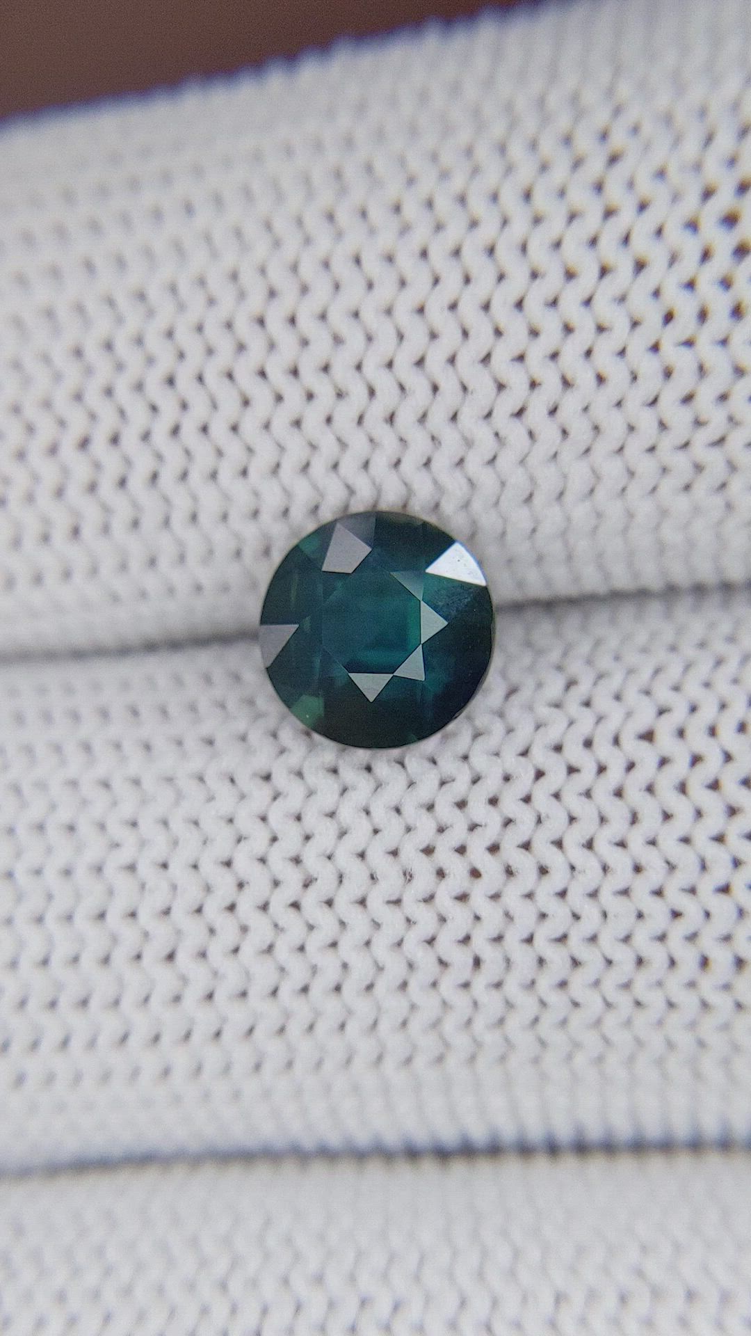 1.76 Ct. Greenish Blue Sapphire from Madagascar Size Video