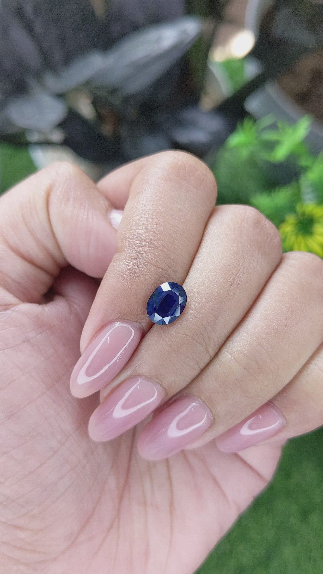 1.63 Ct. Blue Sapphire from Madagascar Size Video