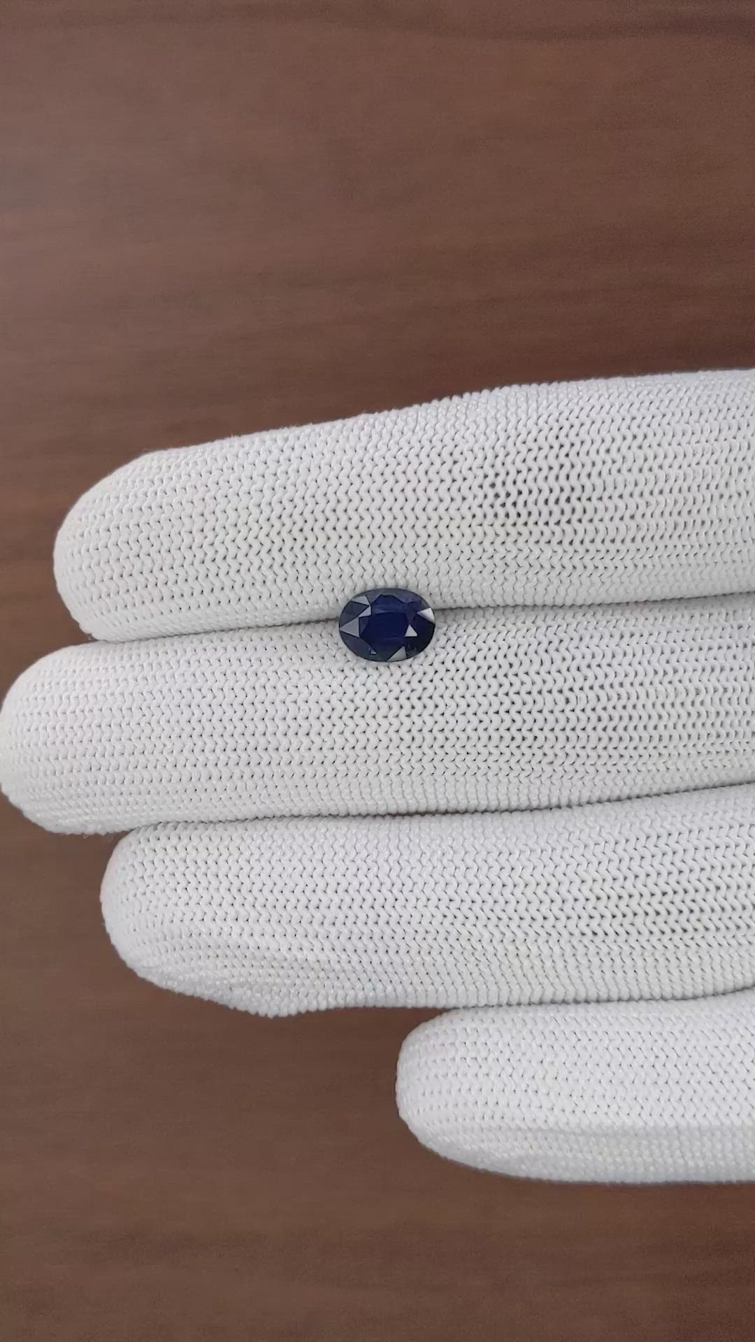 1.63 Ct. Blue Sapphire from Madagascar Size Video