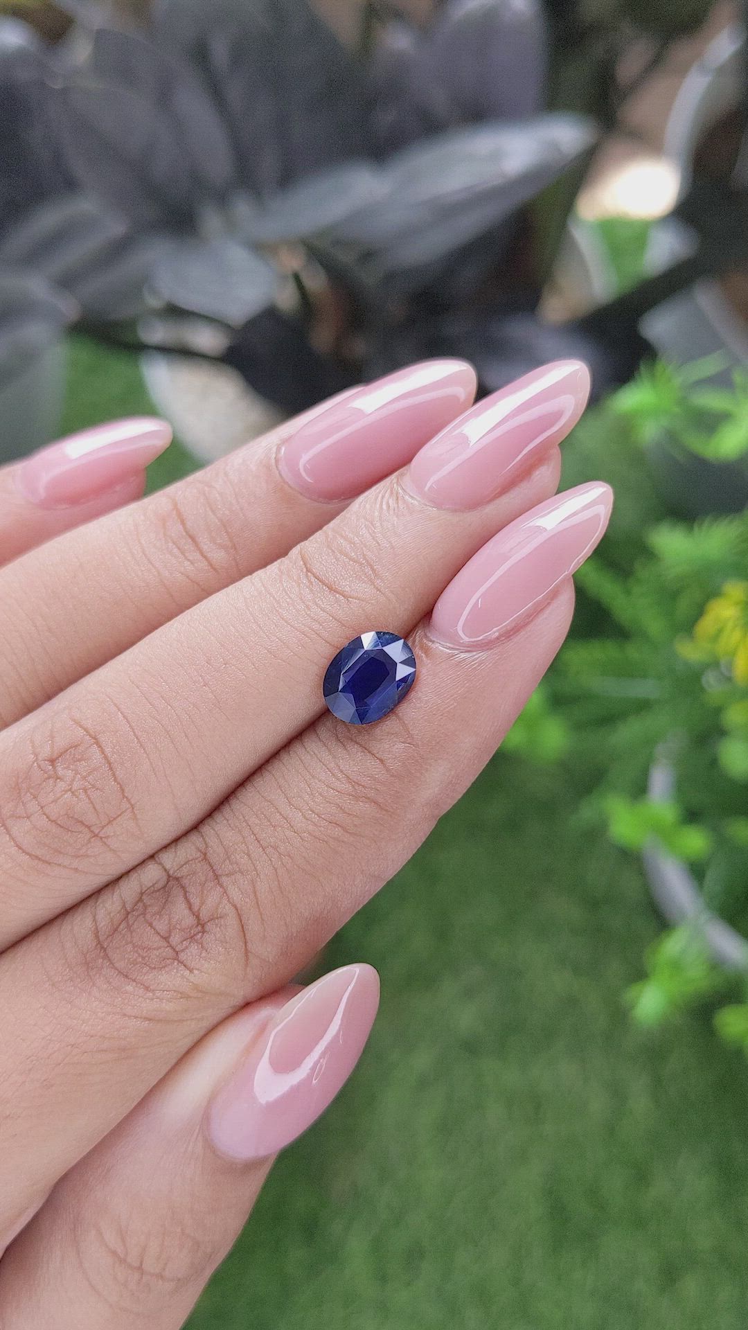 1.63 Ct. Blue Sapphire from Madagascar Size Video