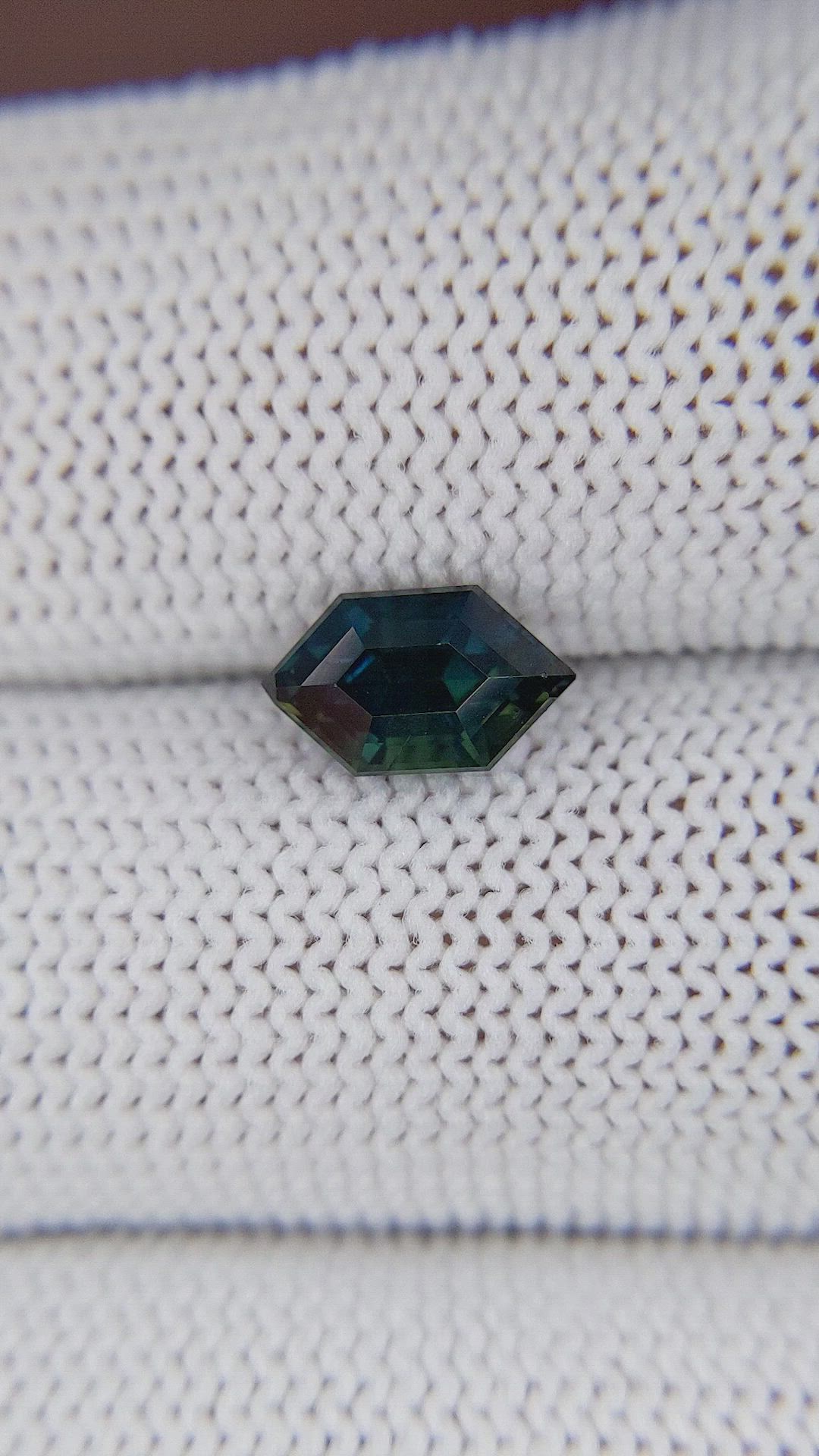 1.66 Ct. Greenish Blue Sapphire from Madagascar Size Video