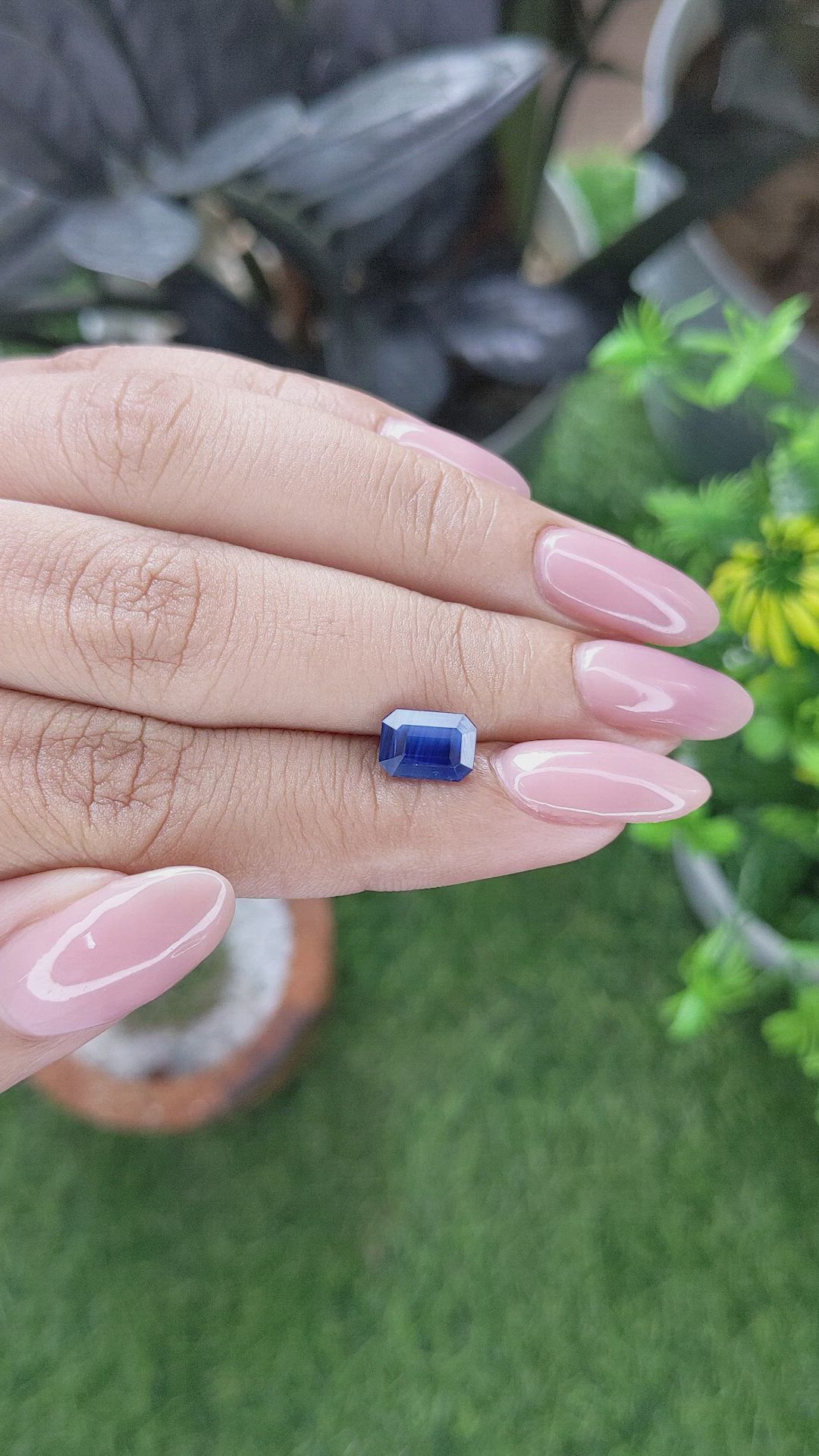 2.03 Ct. Blue Sapphire from Madagascar Size Video