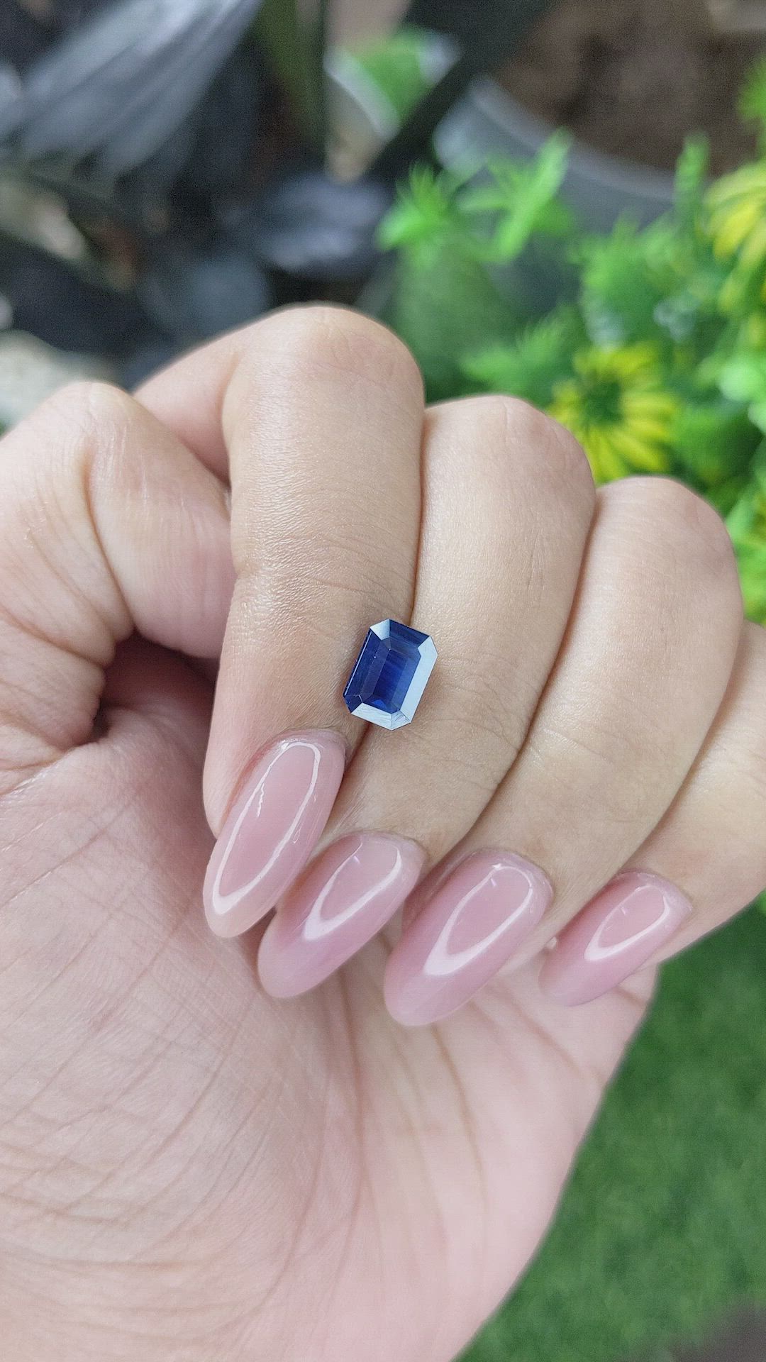 2.03 Ct. Blue Sapphire from Madagascar Size Video