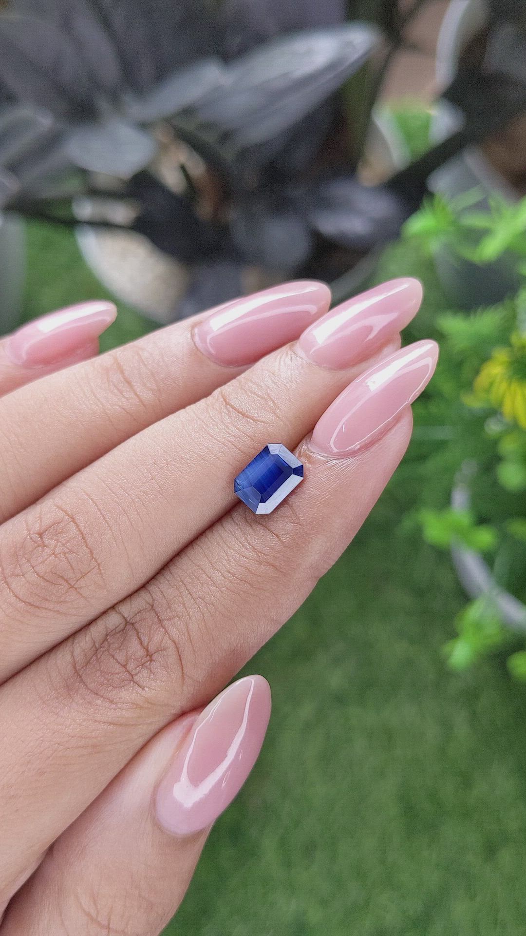 2.03 Ct. Blue Sapphire from Madagascar Size Video