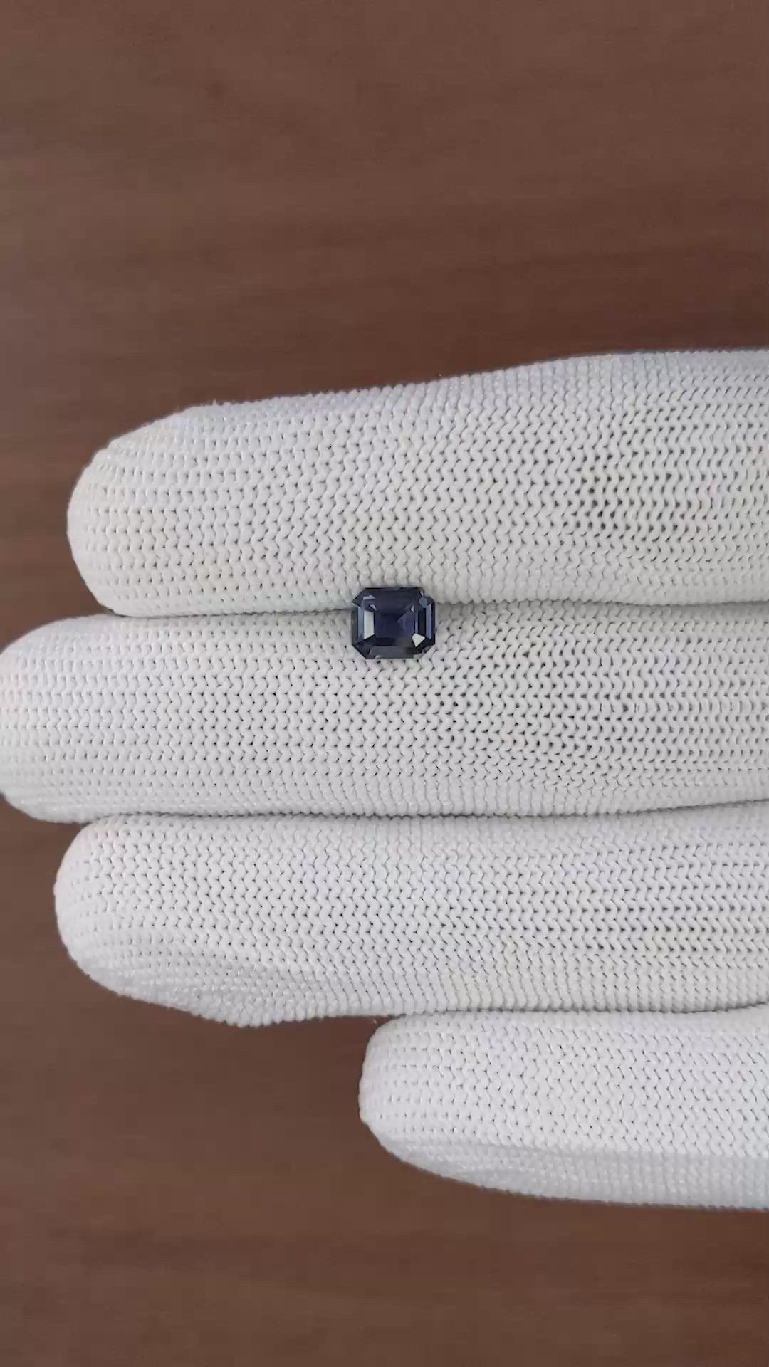 1.20 Ct. Bluish Purple Sapphire from Madagascar Size Video