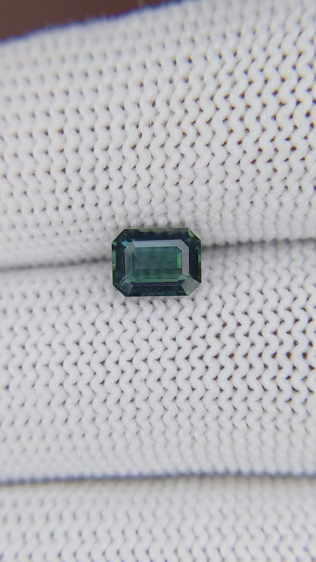 1.04 Ct. Greenish Blue Sapphire from Madagascar Size Video