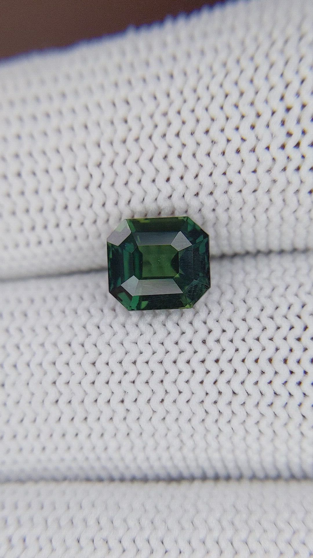 2.55 Ct. Bluish Green Sapphire from Madagascar Size Video