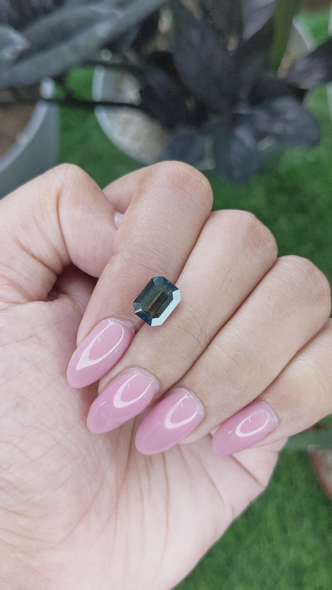 3.04 Ct. Green Sapphire from Madagascar Size Video
