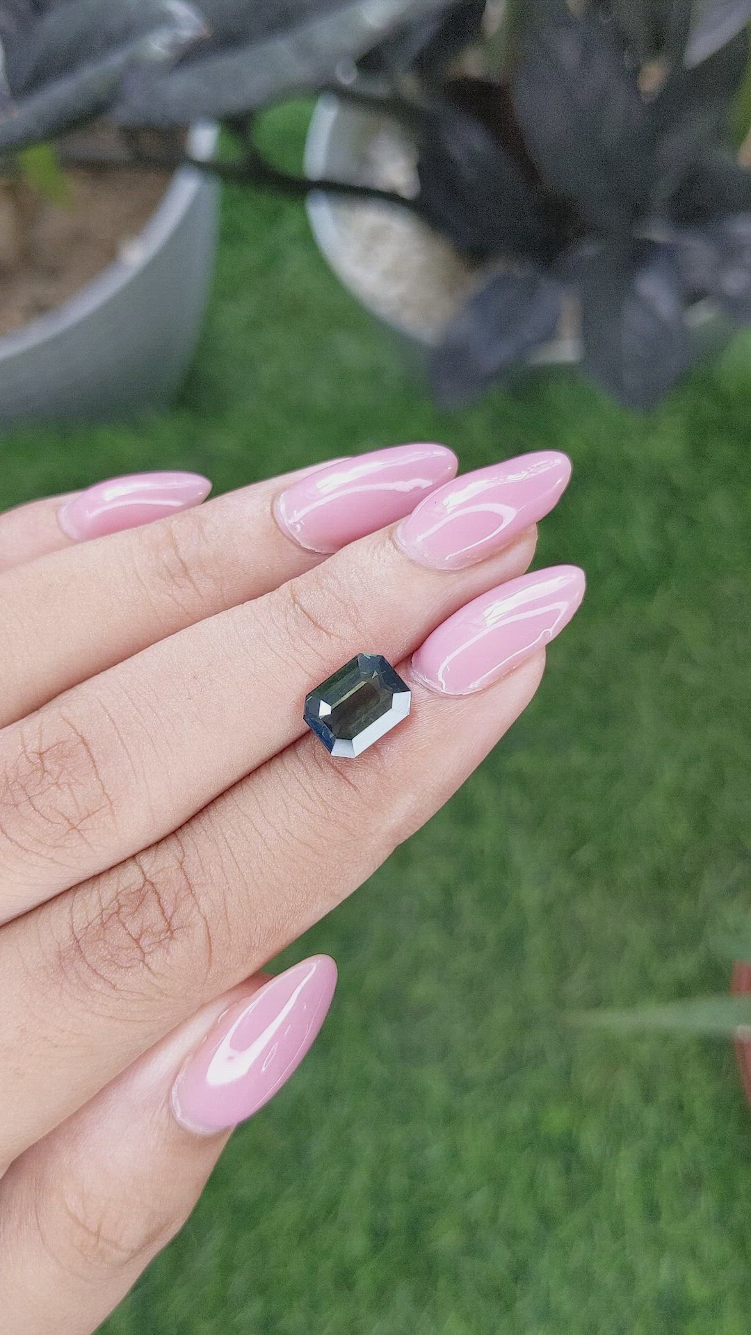 3.04 Ct. Green Sapphire from Madagascar Size Video