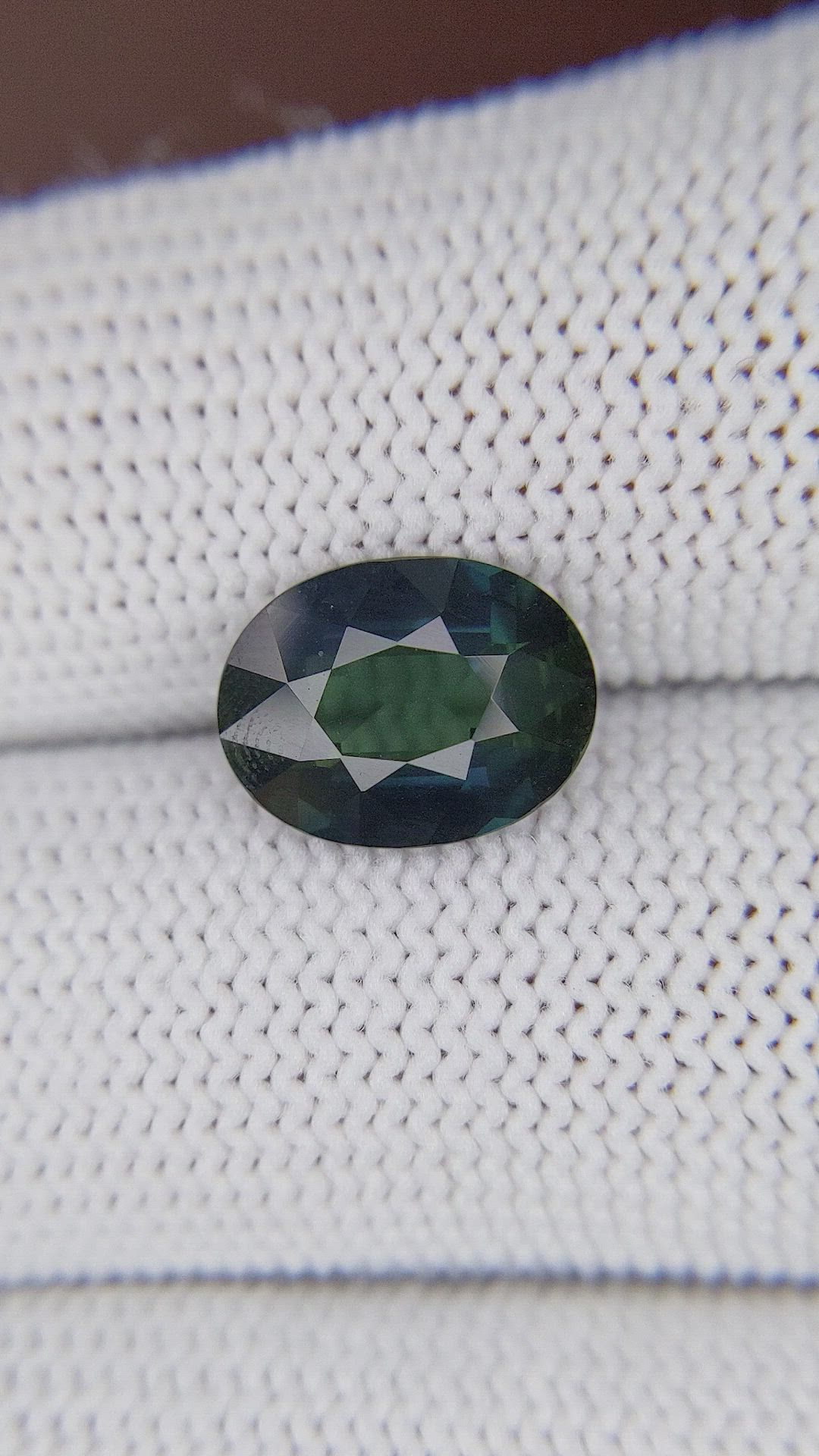 3.75 Ct. Bluish Green Sapphire from Madagascar Size Video