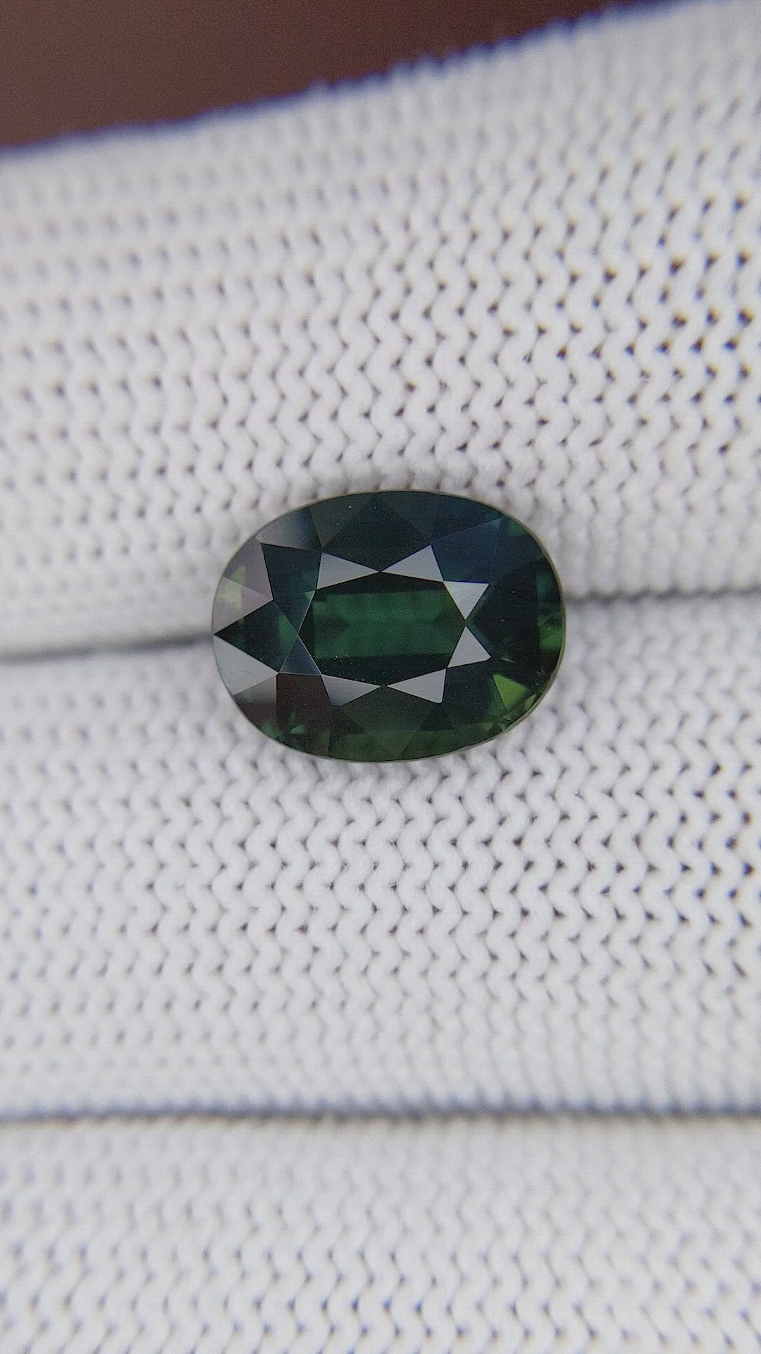 5.33 Ct. Bluish Green Sapphire from Madagascar Size Video