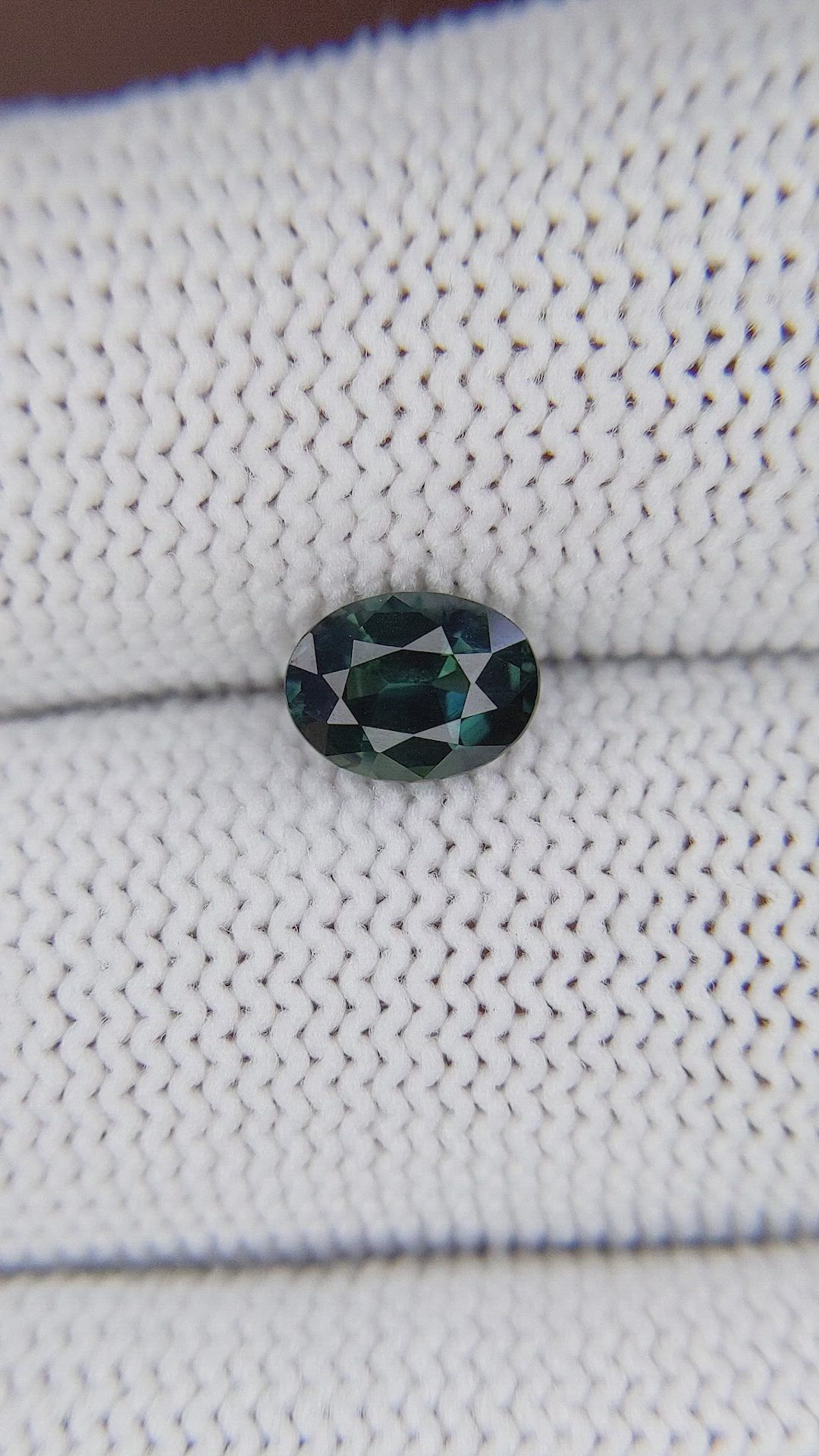 1.19 Ct. Greenish Blue Sapphire from Madagascar Size Video