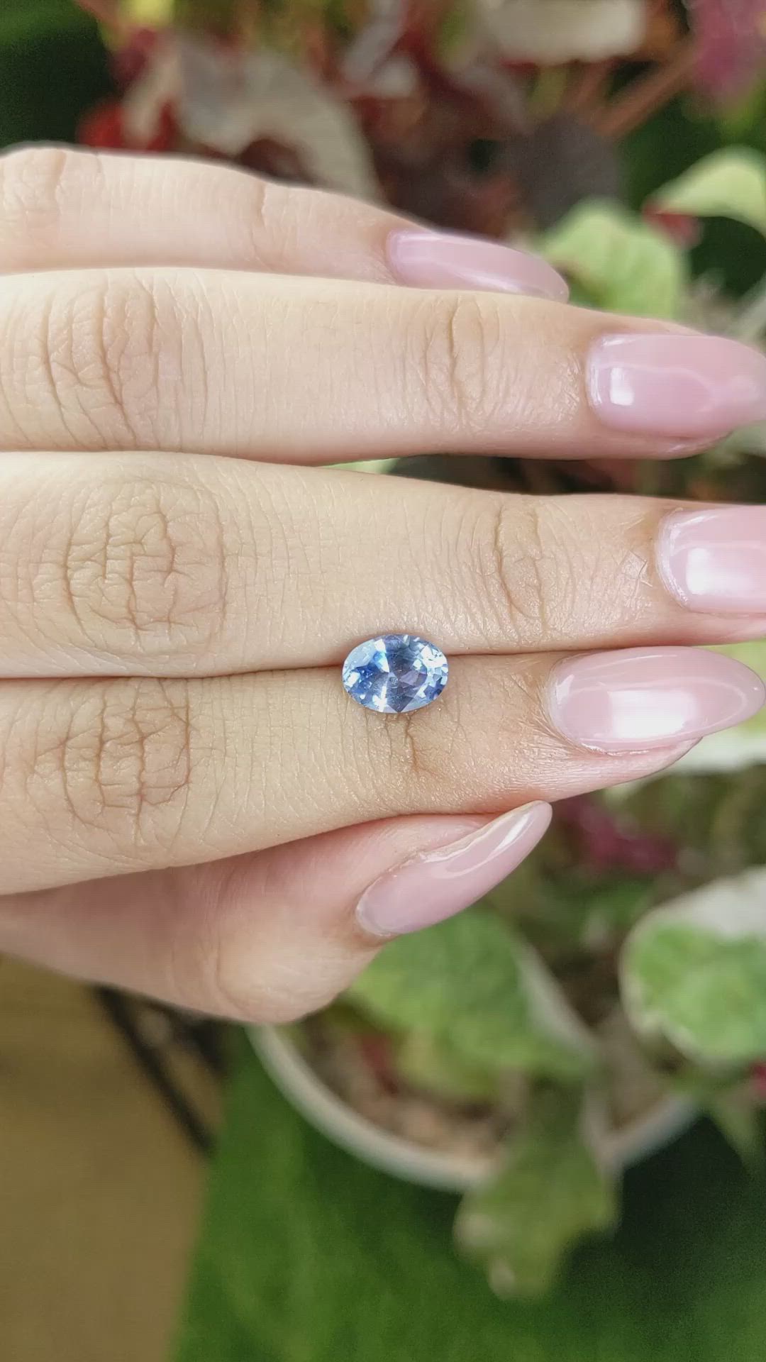 1.42 Ct. Blue Sapphire from Ceylon (Sri Lanka) Size Video