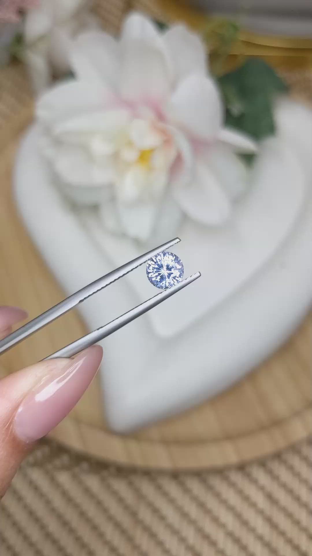 1.30 Ct. Blue Sapphire from Ceylon (Sri Lanka) Size Video
