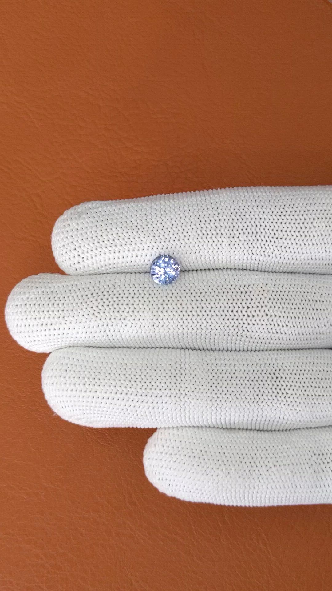 1.30 Ct. Blue Sapphire from Ceylon (Sri Lanka) Size Video