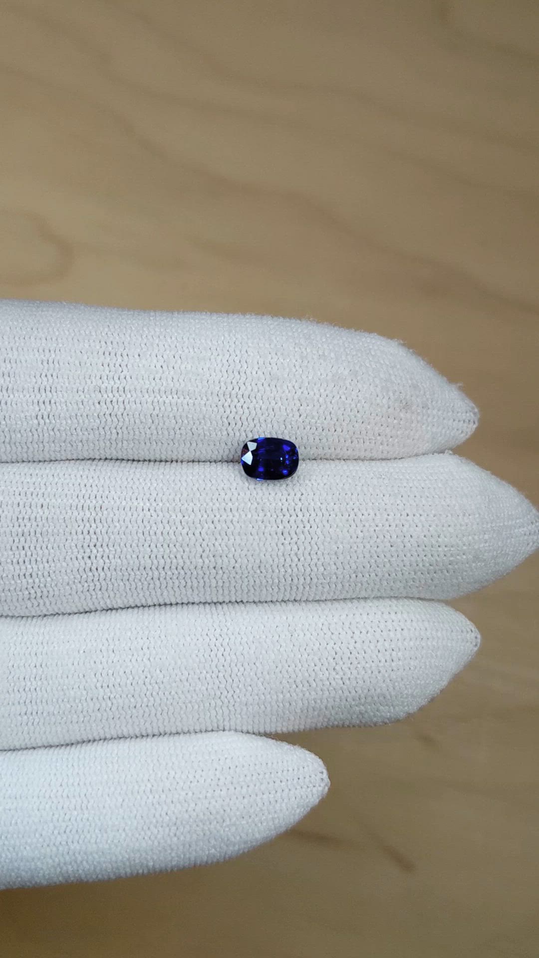 1.20 Ct. Blue Sapphire from Ceylon (Sri Lanka) Size Video