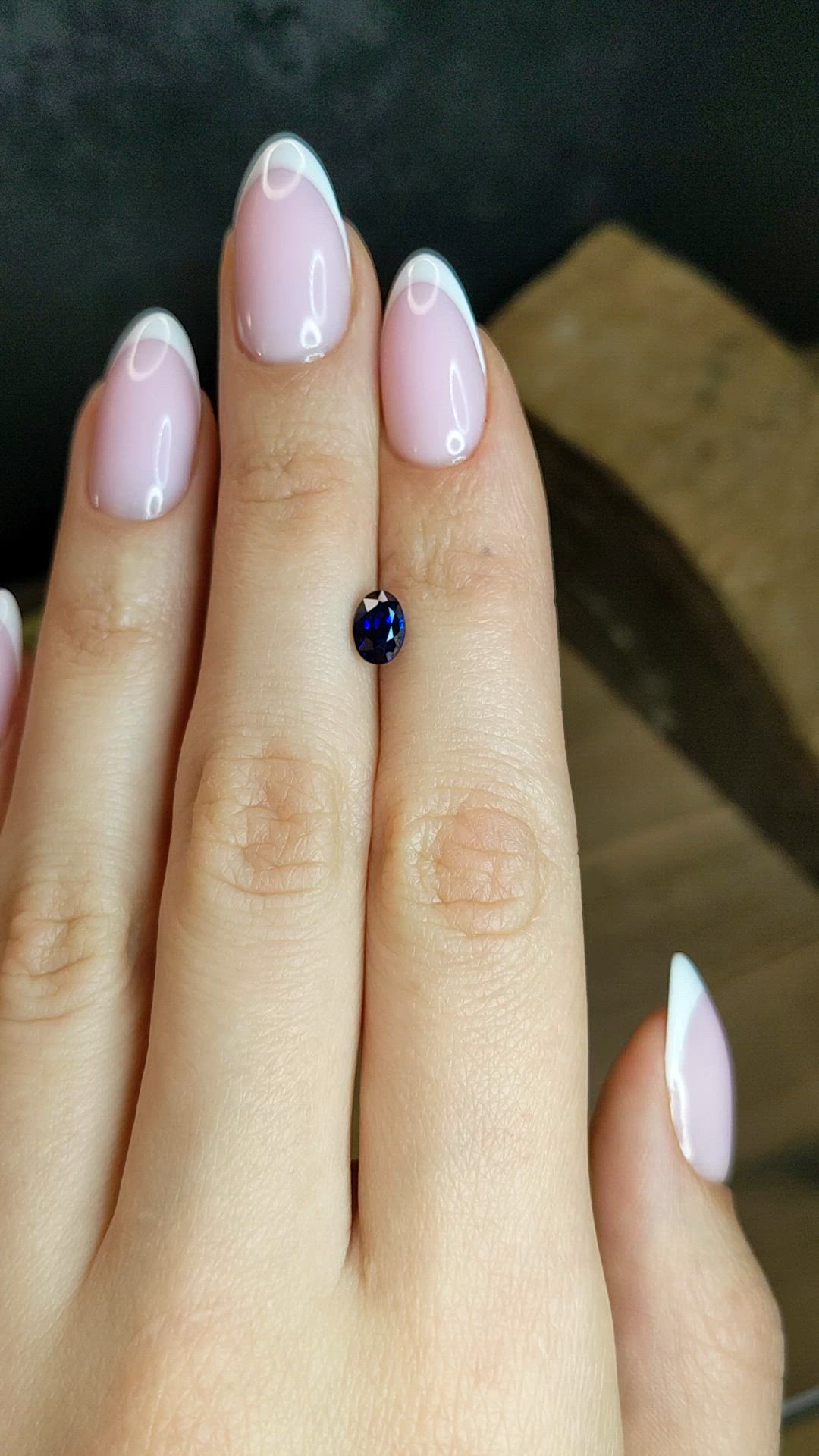 1.01 Ct. Blue Sapphire from Ceylon (Sri Lanka) Size Video