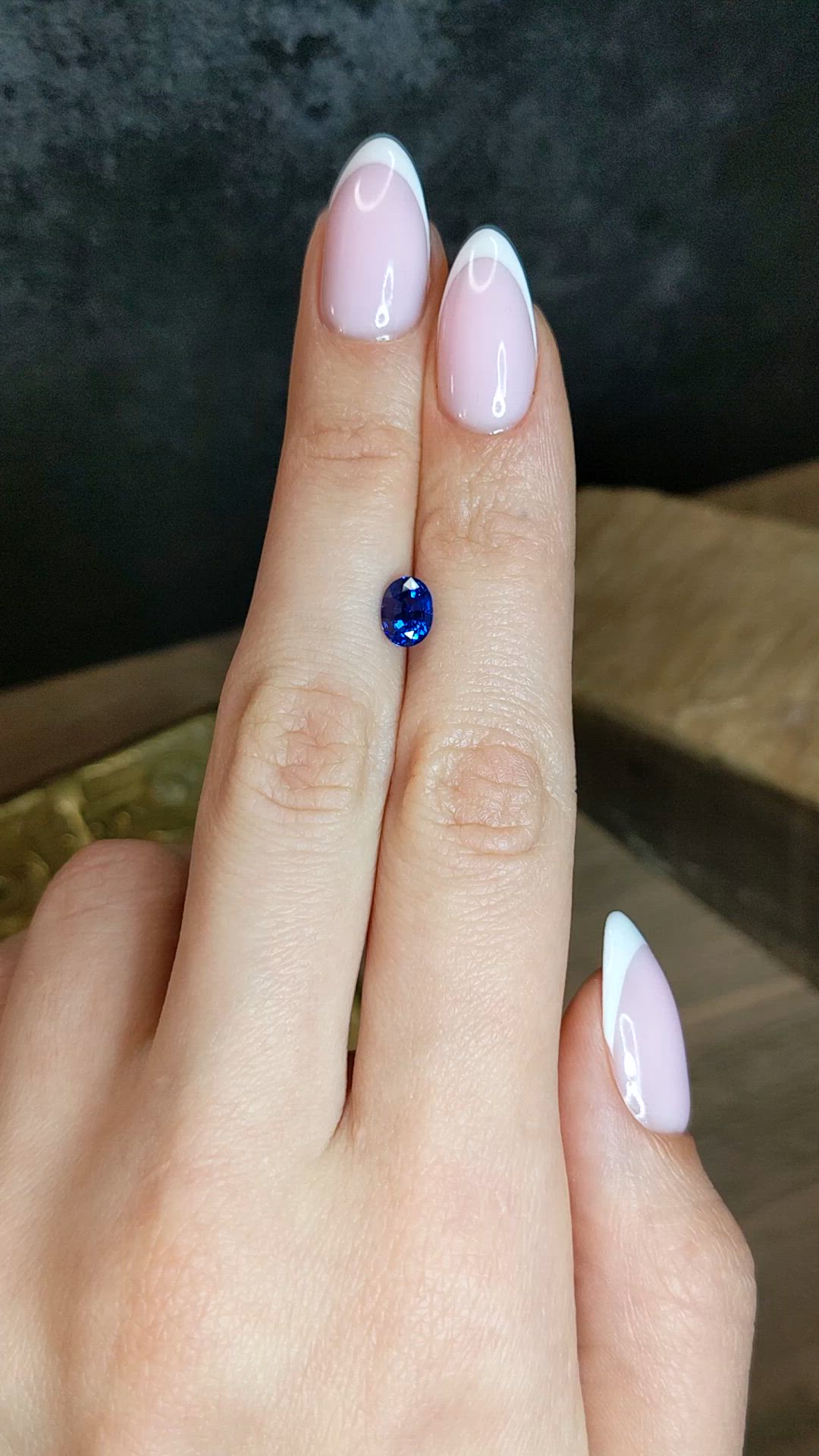 1.14 Ct. Blue Sapphire from Ceylon (Sri Lanka) Size Video