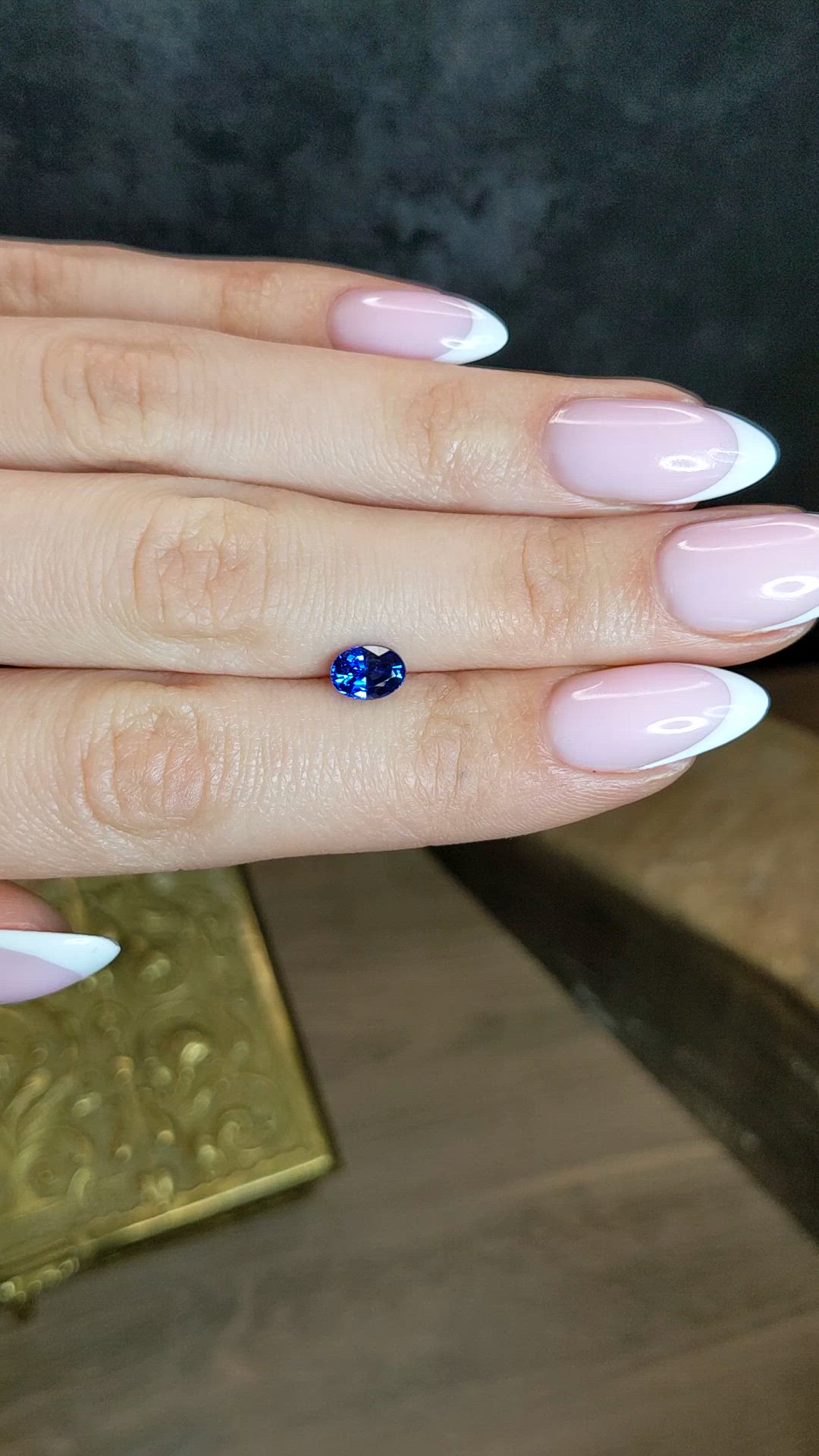 1.19 Ct. Blue Sapphire from Ceylon (Sri Lanka) Size Video