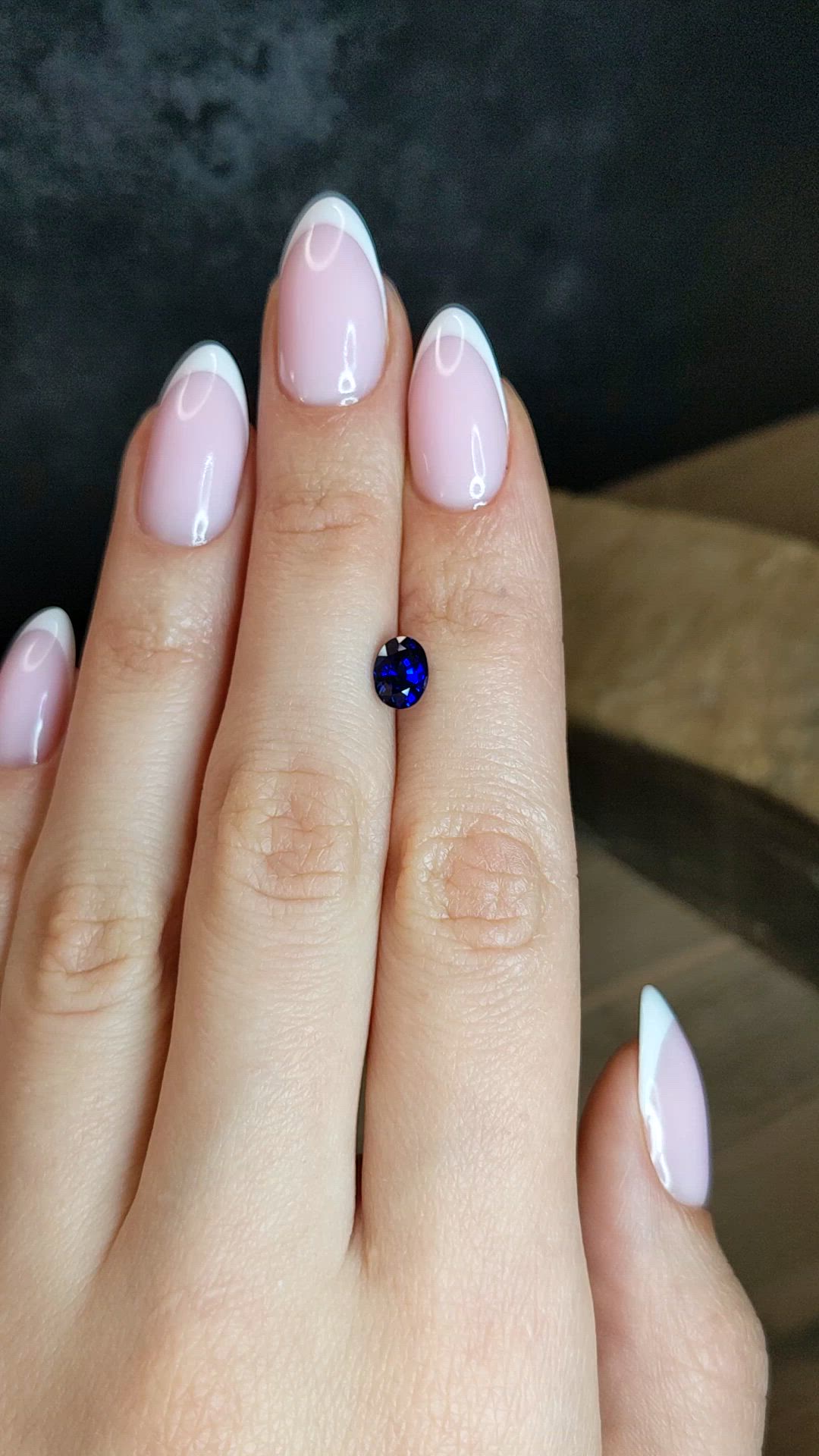 1.19 Ct. Blue Sapphire from Ceylon (Sri Lanka) Size Video