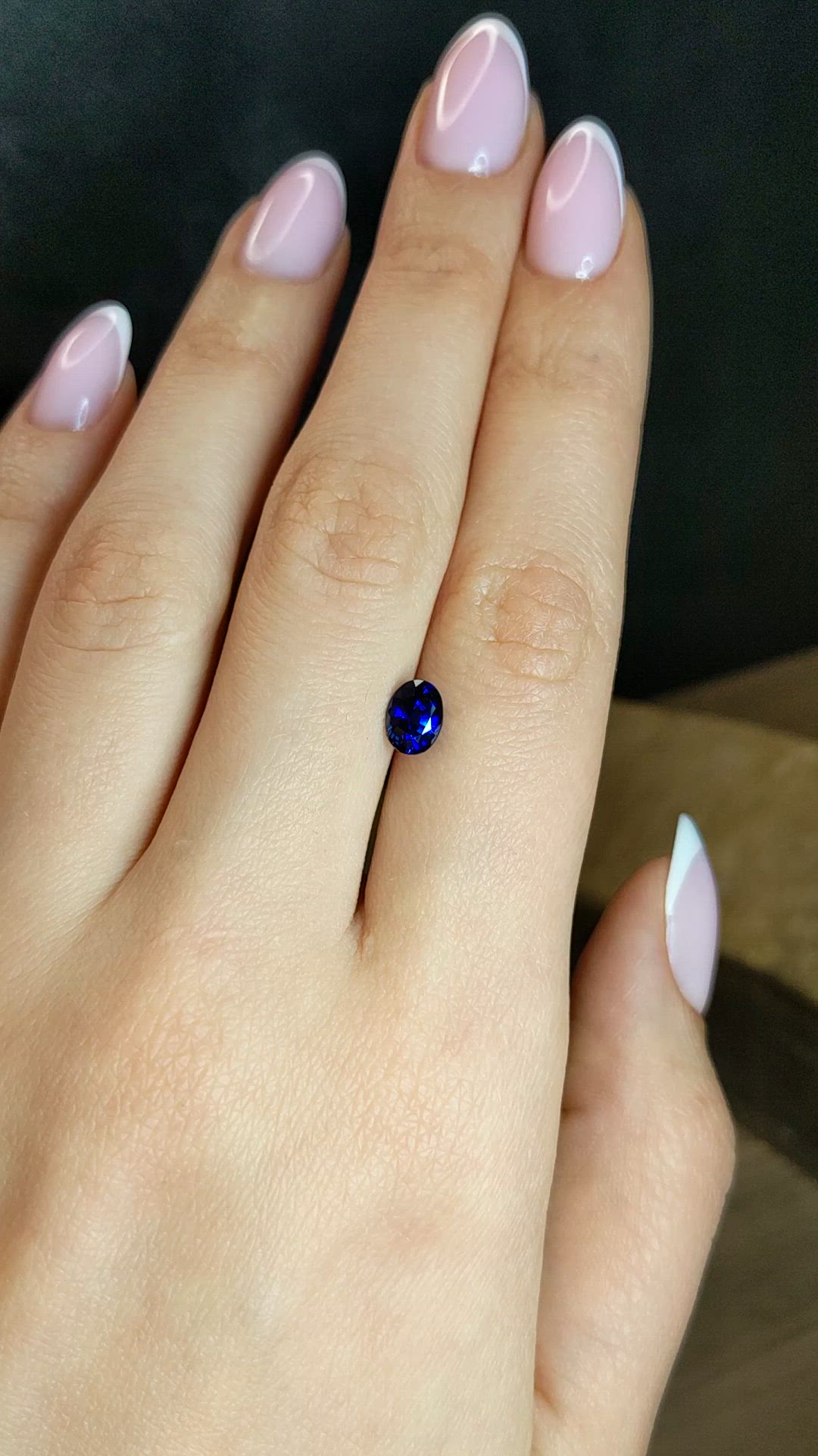 1.19 Ct. Blue Sapphire from Ceylon (Sri Lanka) Size Video