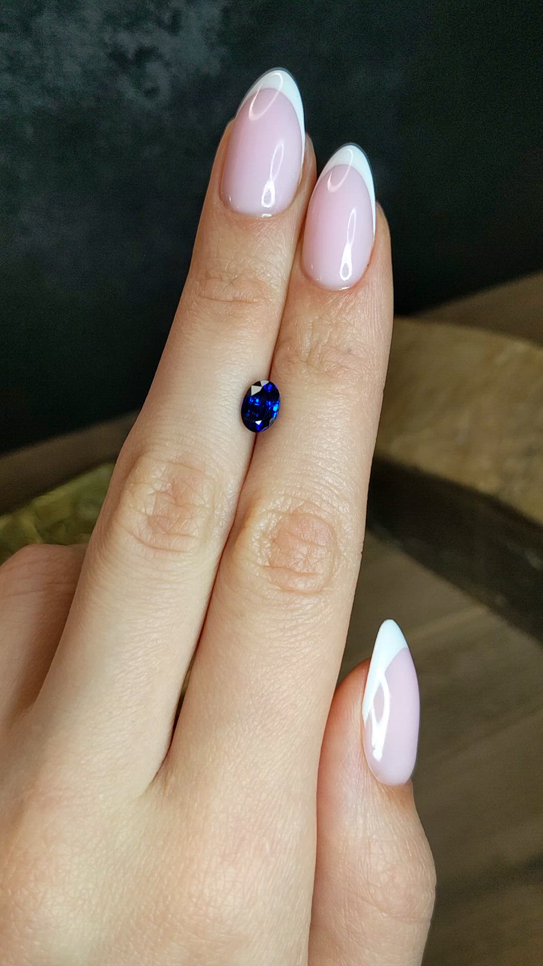 1.22 Ct. Blue Sapphire from Ceylon (Sri Lanka) Size Video