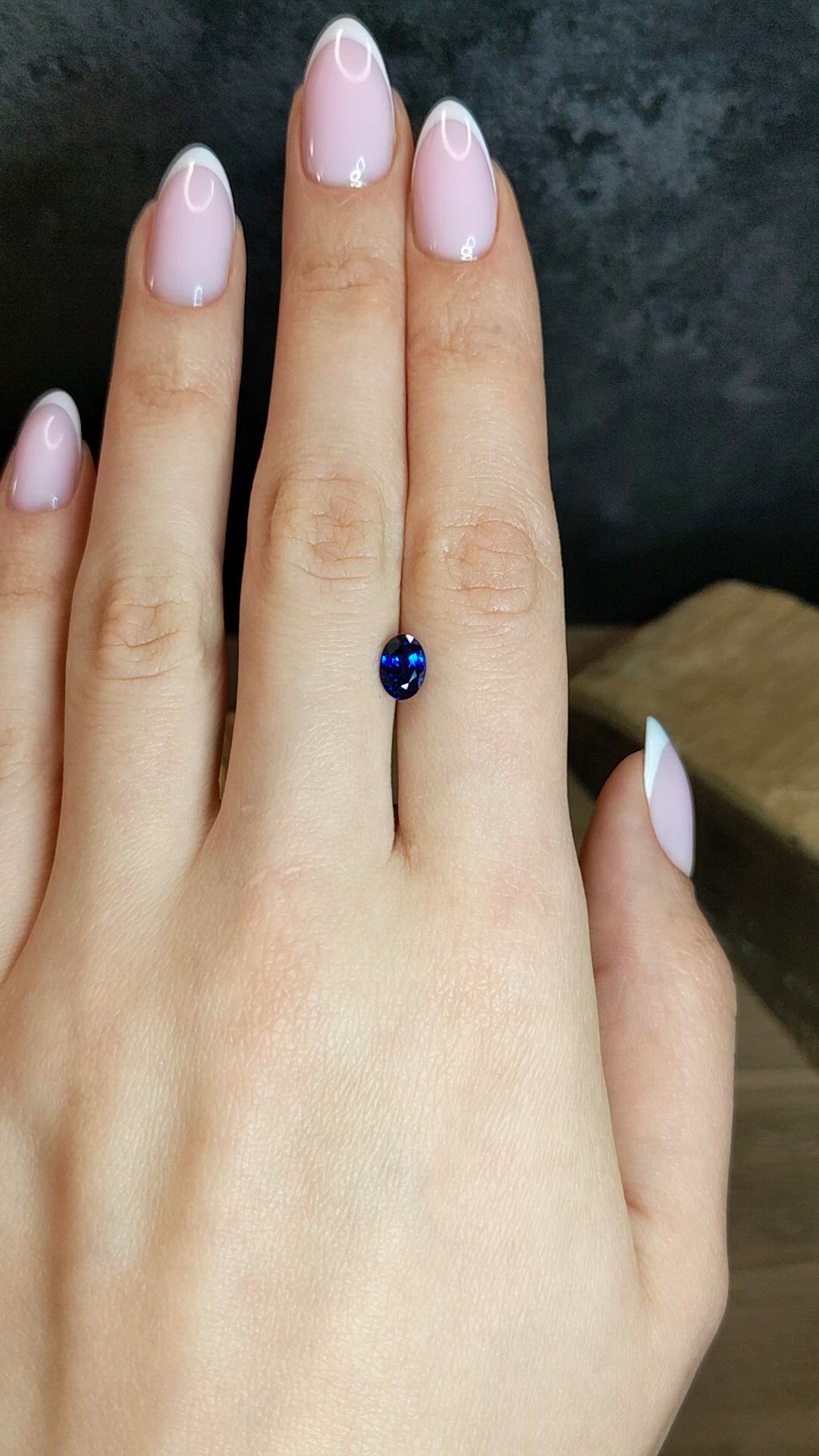 1.22 Ct. Blue Sapphire from Ceylon (Sri Lanka) Size Video