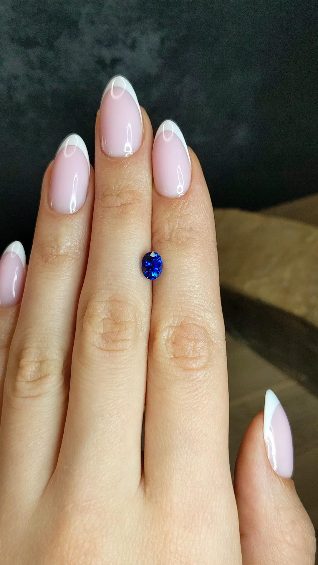 1.26 Ct. Blue Sapphire from Ceylon (Sri Lanka) Size Video