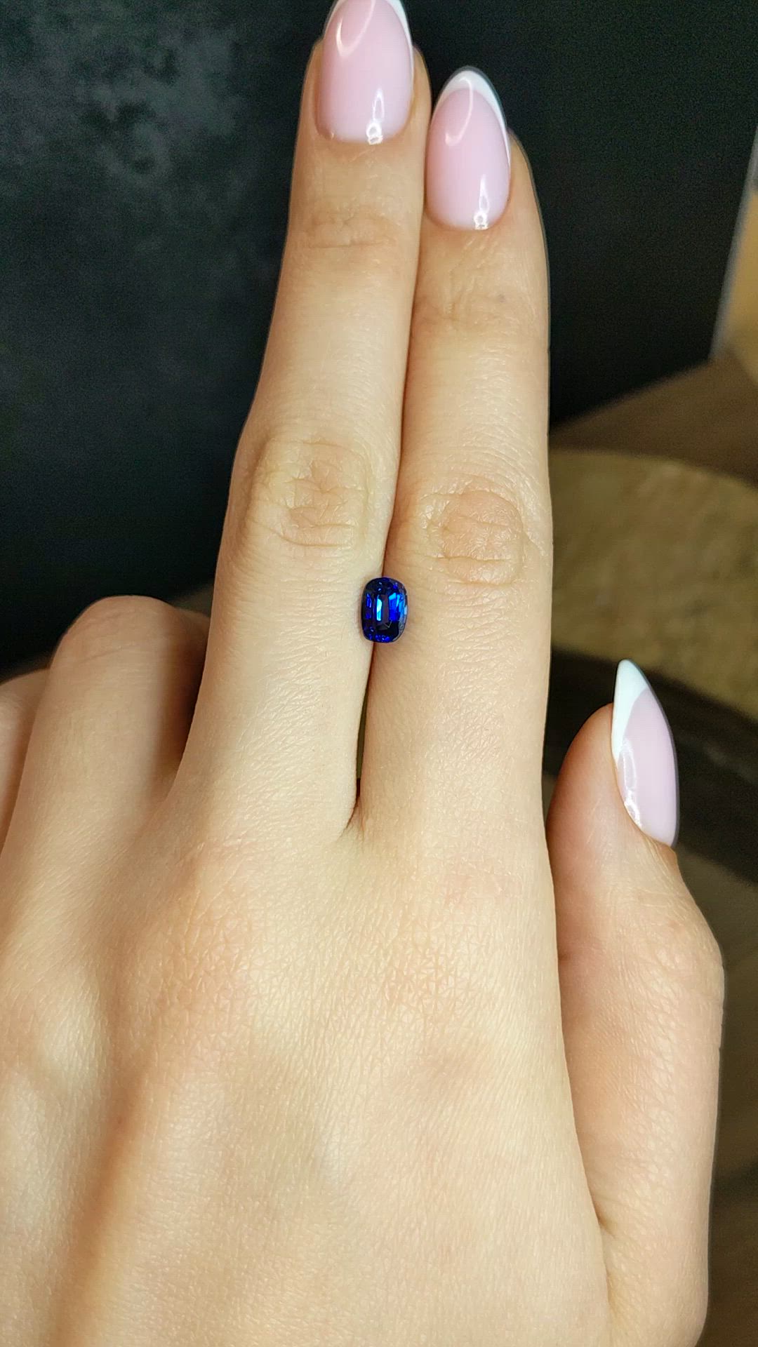 1.51 Ct. Blue Sapphire from Ceylon (Sri Lanka) Size Video
