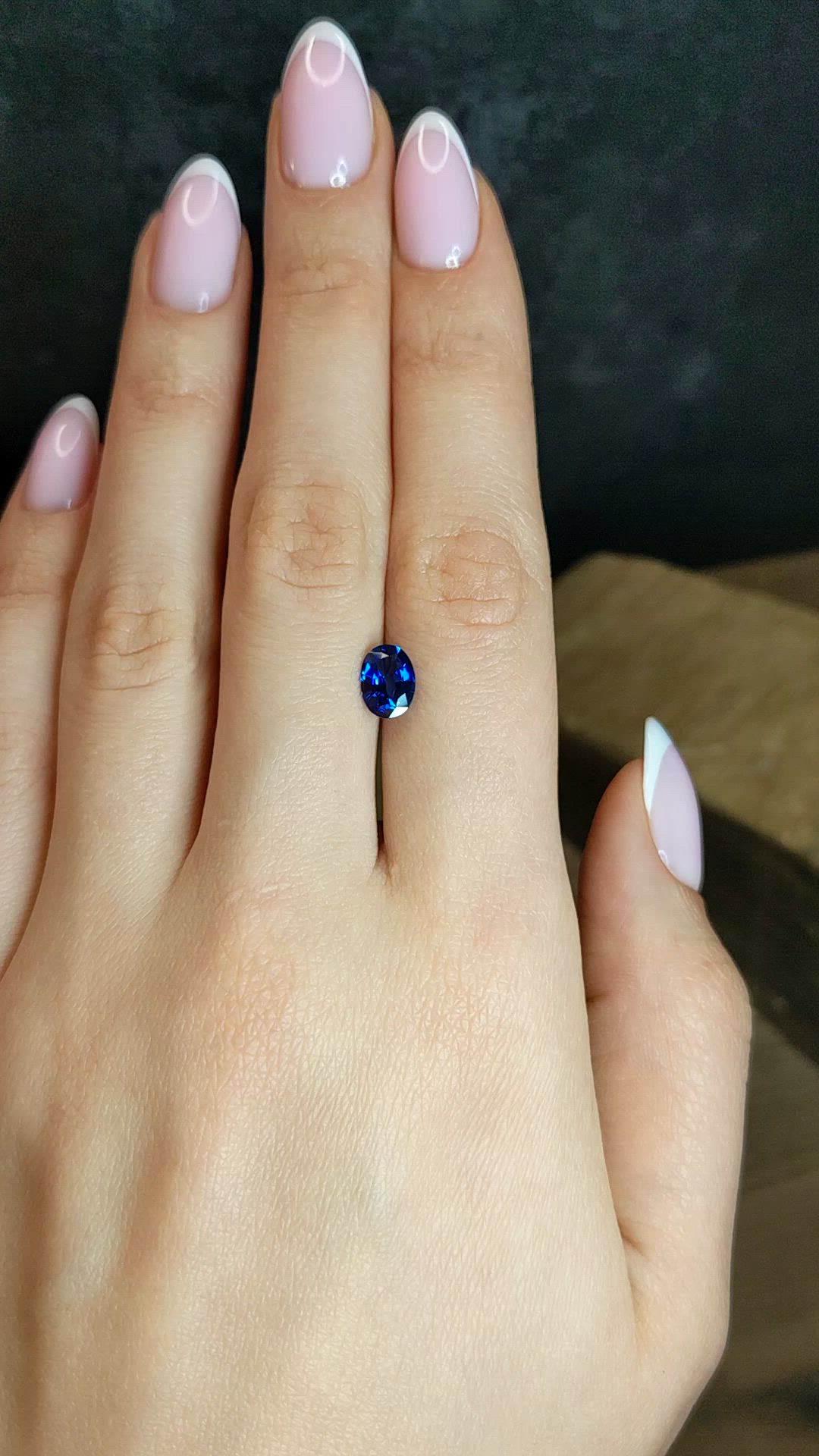 1.48 Ct. Blue Sapphire from Ceylon (Sri Lanka) Size Video