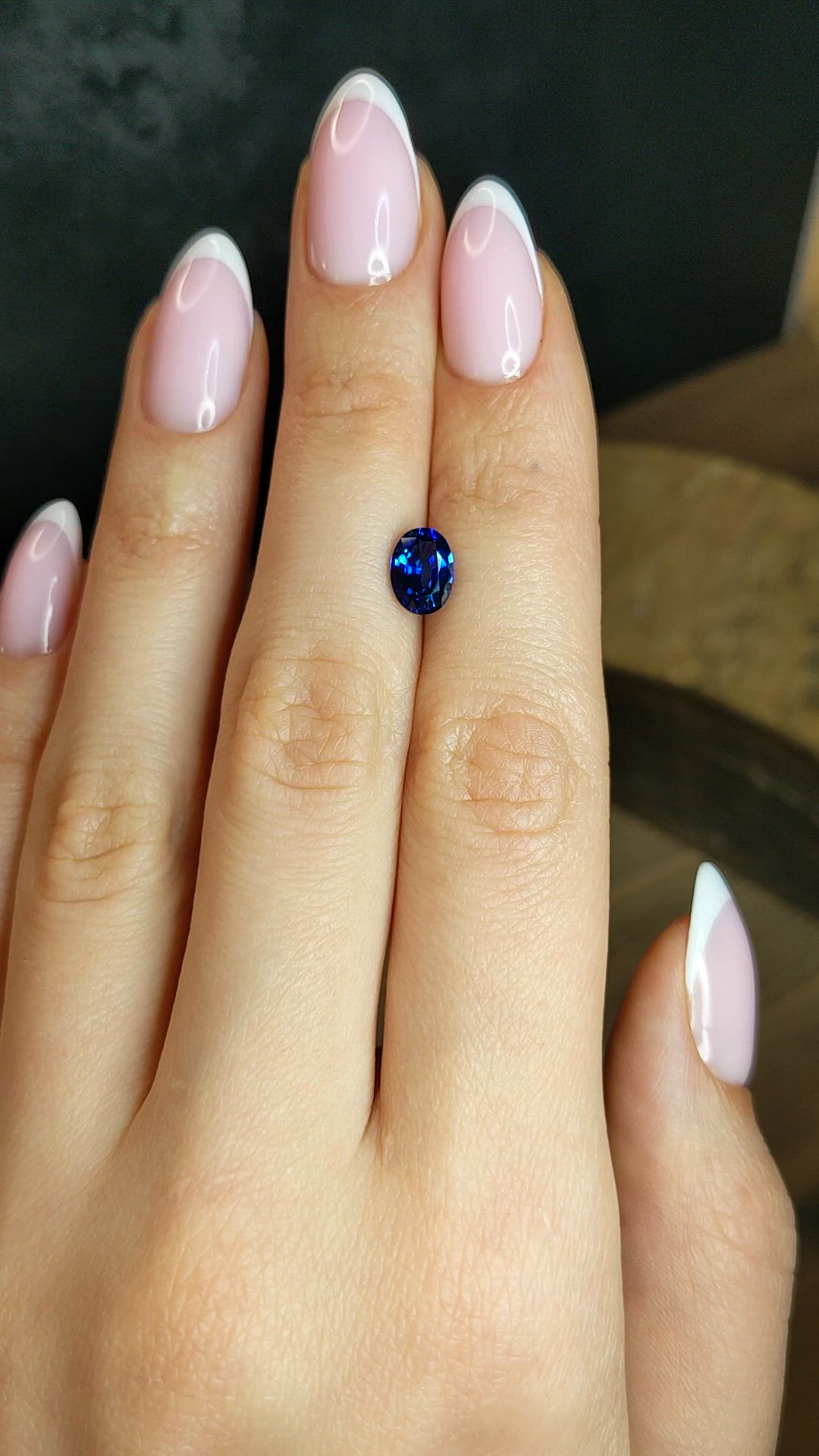 1.48 Ct. Blue Sapphire from Ceylon (Sri Lanka) Size Video