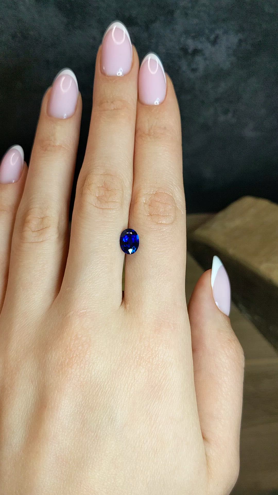 1.60 Ct. Blue Sapphire from Ceylon (Sri Lanka) Size Video