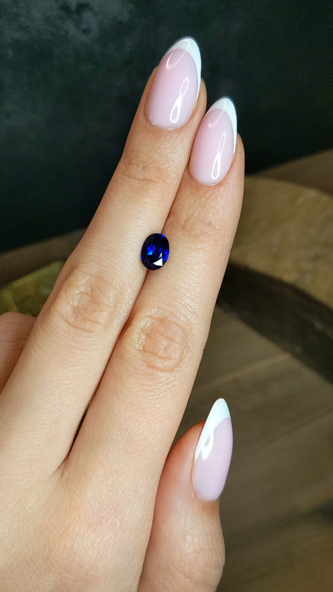1.60 Ct. Blue Sapphire from Ceylon (Sri Lanka) Size Video