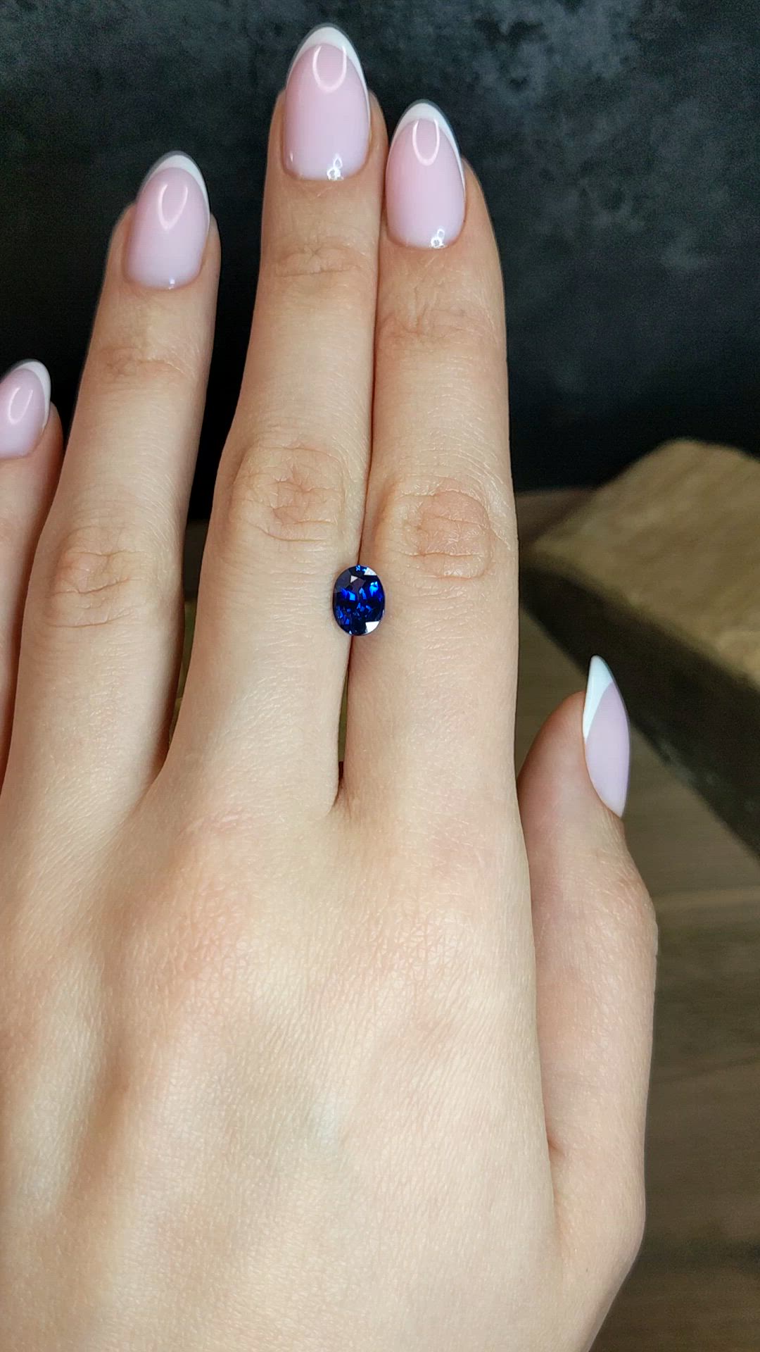 1.68 Ct. Blue Sapphire from Ceylon (Sri Lanka) Size Video