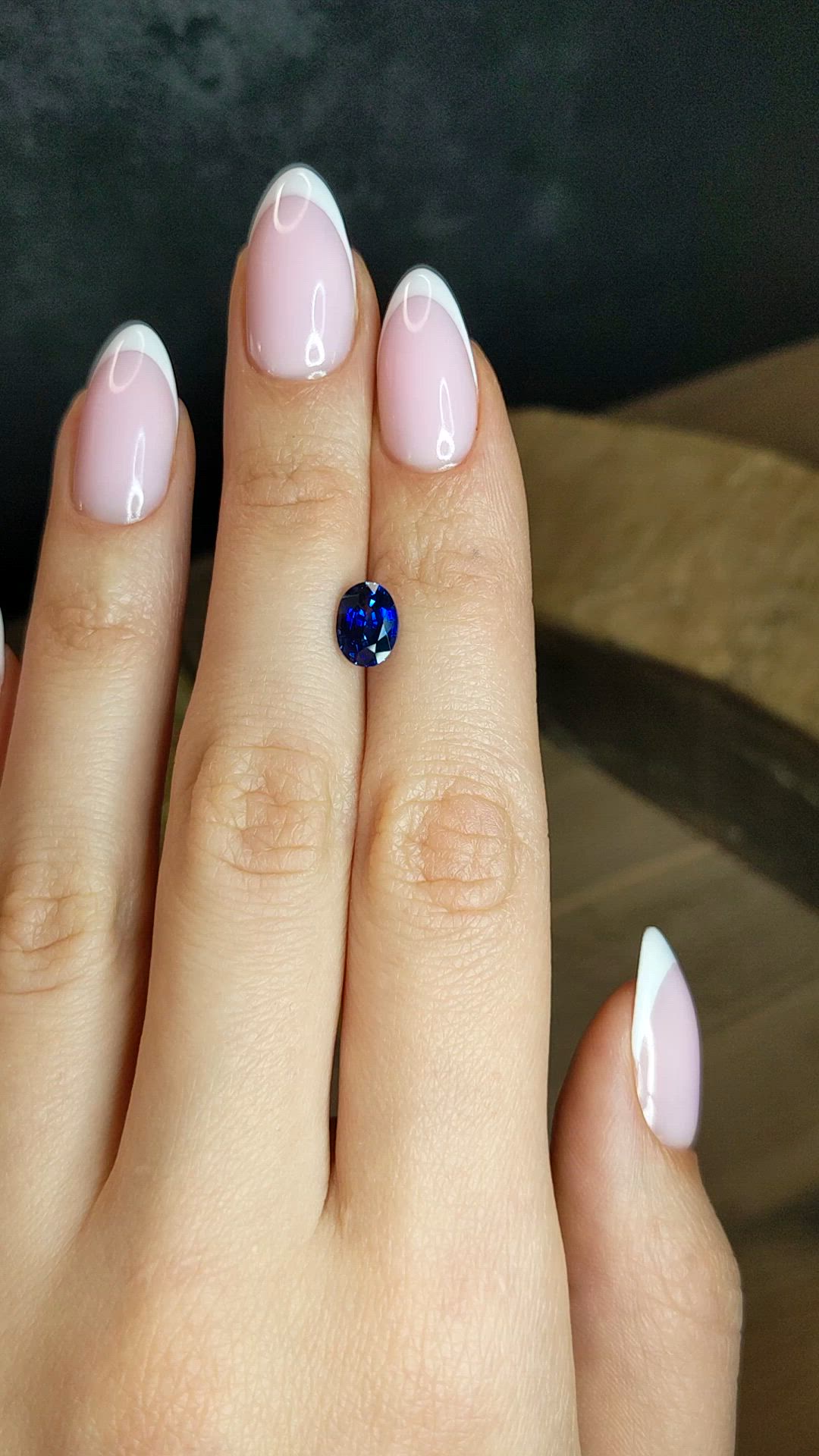 1.68 Ct. Blue Sapphire from Ceylon (Sri Lanka) Size Video
