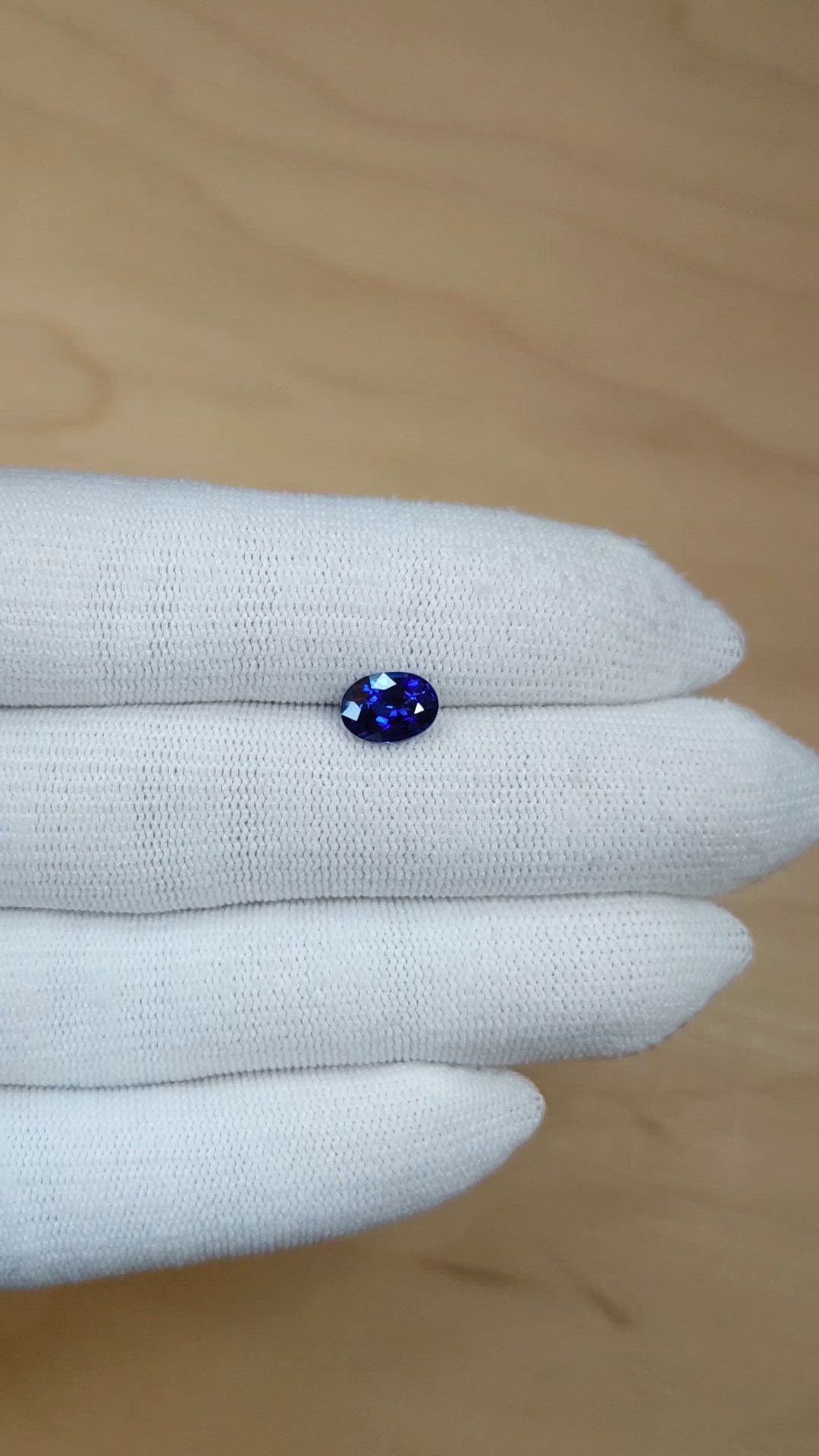 1.68 Ct. Blue Sapphire from Ceylon (Sri Lanka) Size Video