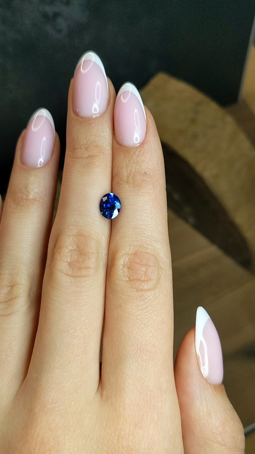 1.68 Ct. Blue Sapphire from Ceylon (Sri Lanka) Size Video