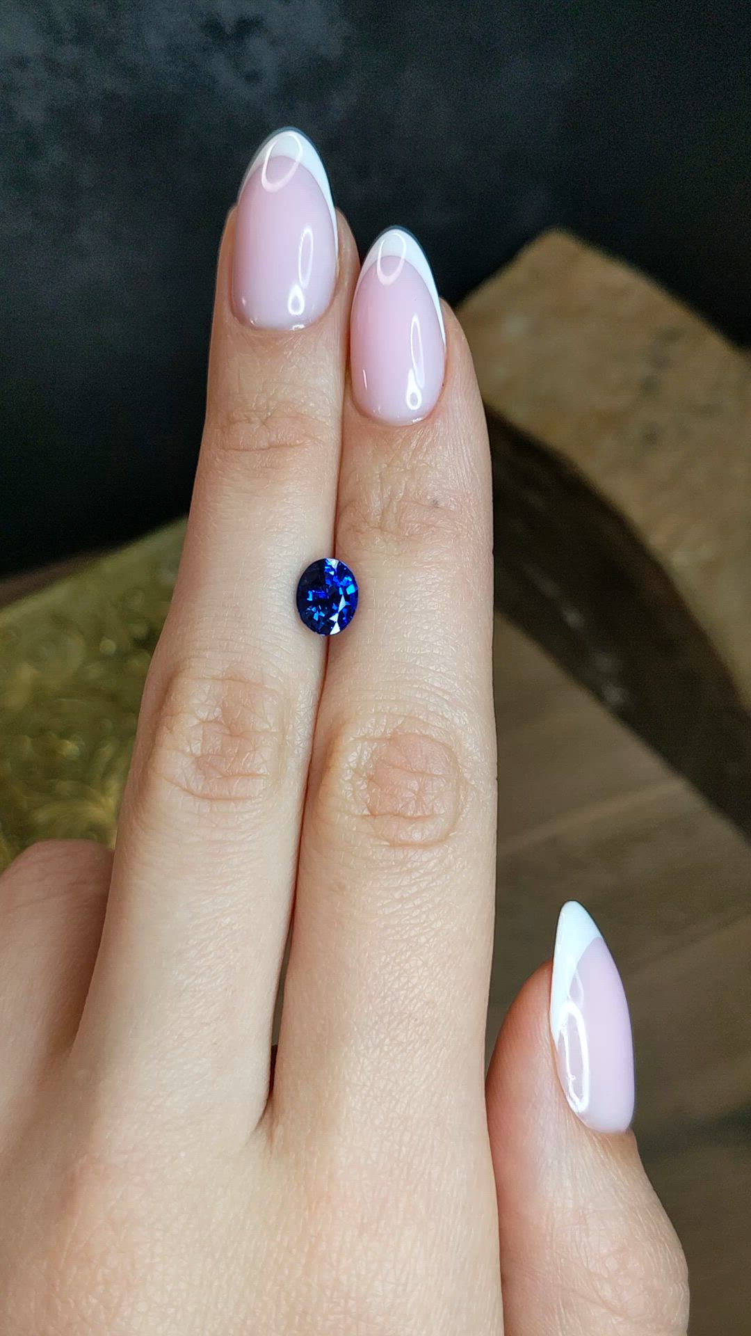 1.68 Ct. Blue Sapphire from Ceylon (Sri Lanka) Size Video