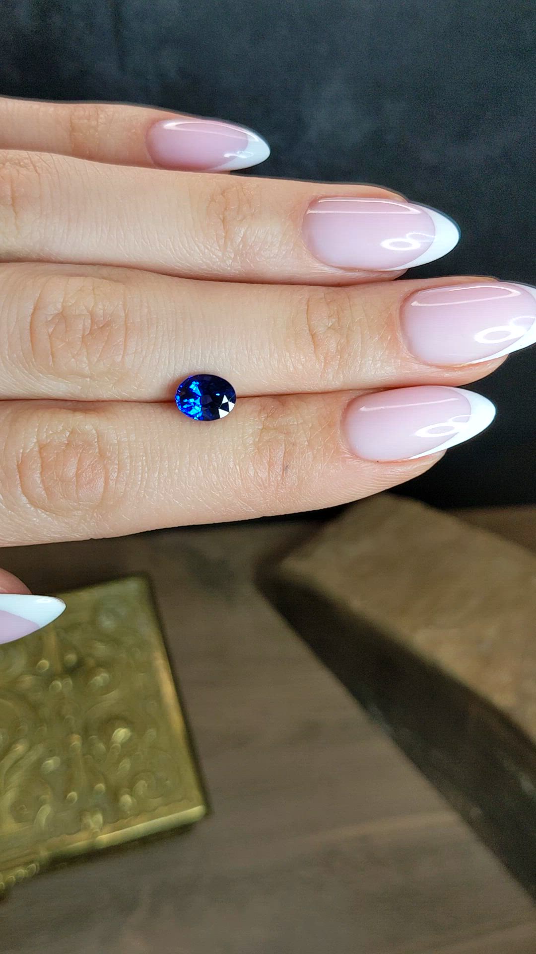 1.68 Ct. Blue Sapphire from Ceylon (Sri Lanka) Size Video