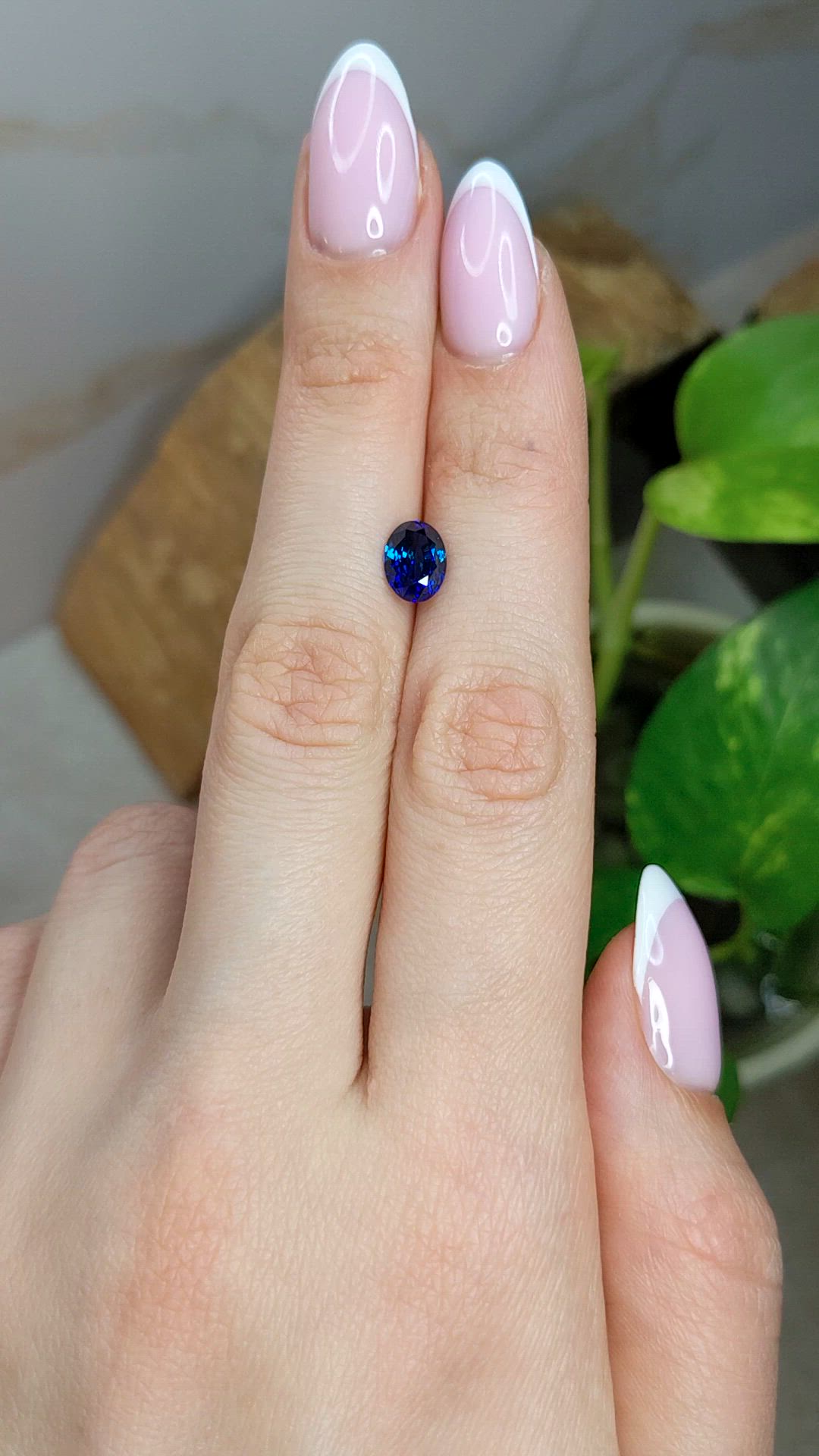 1.69 Ct. Blue Sapphire from Ceylon (Sri Lanka) Size Video