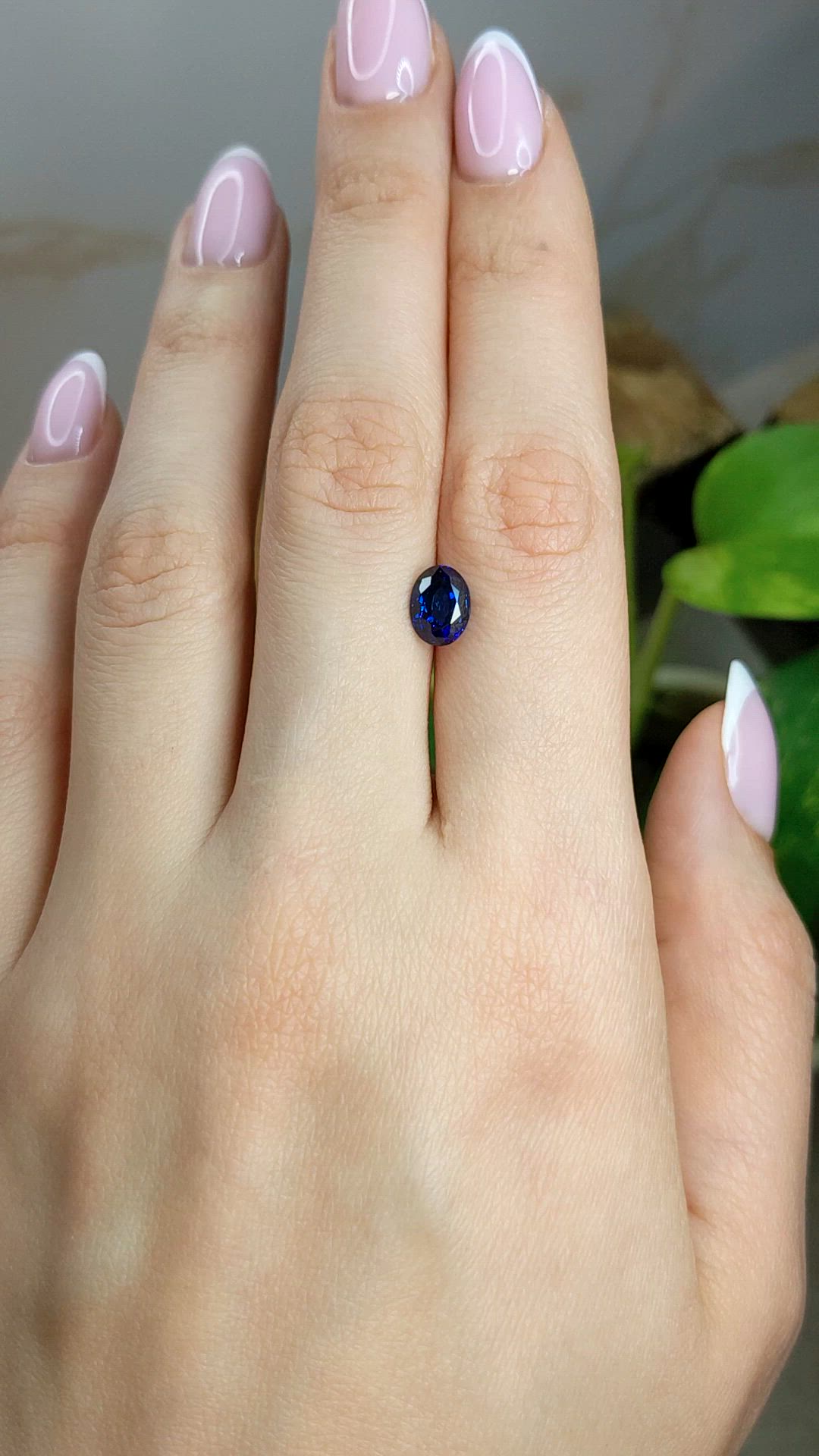 1.69 Ct. Blue Sapphire from Ceylon (Sri Lanka) Size Video