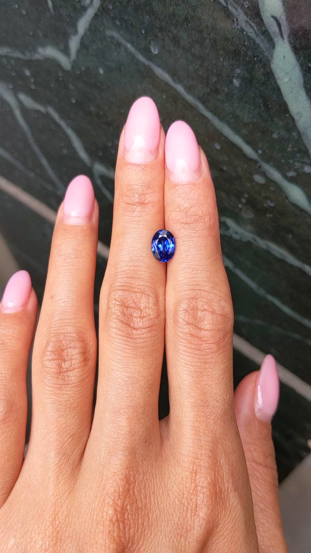 1.72 Ct. Blue Sapphire from Ceylon (Sri Lanka) Size Video