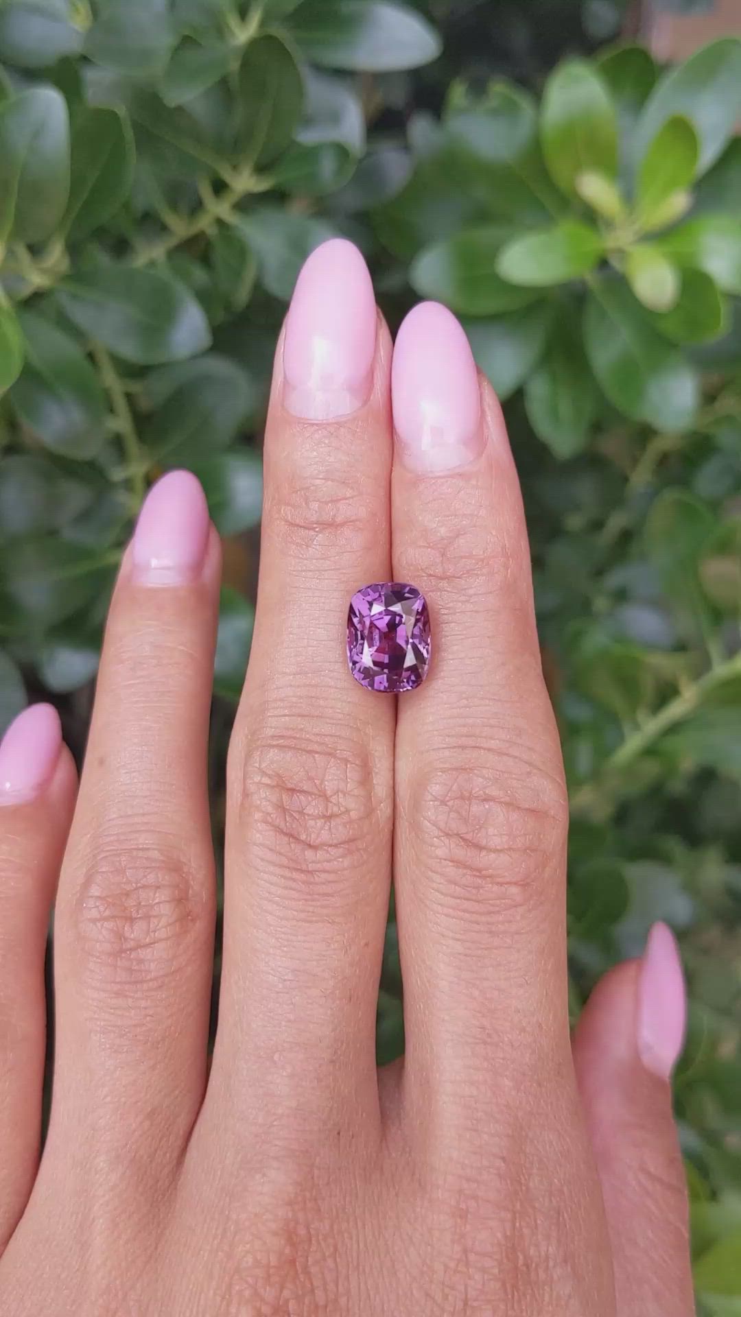 6.40 Ct. Pinkish Purple Sapphire from Madagascar Size Video