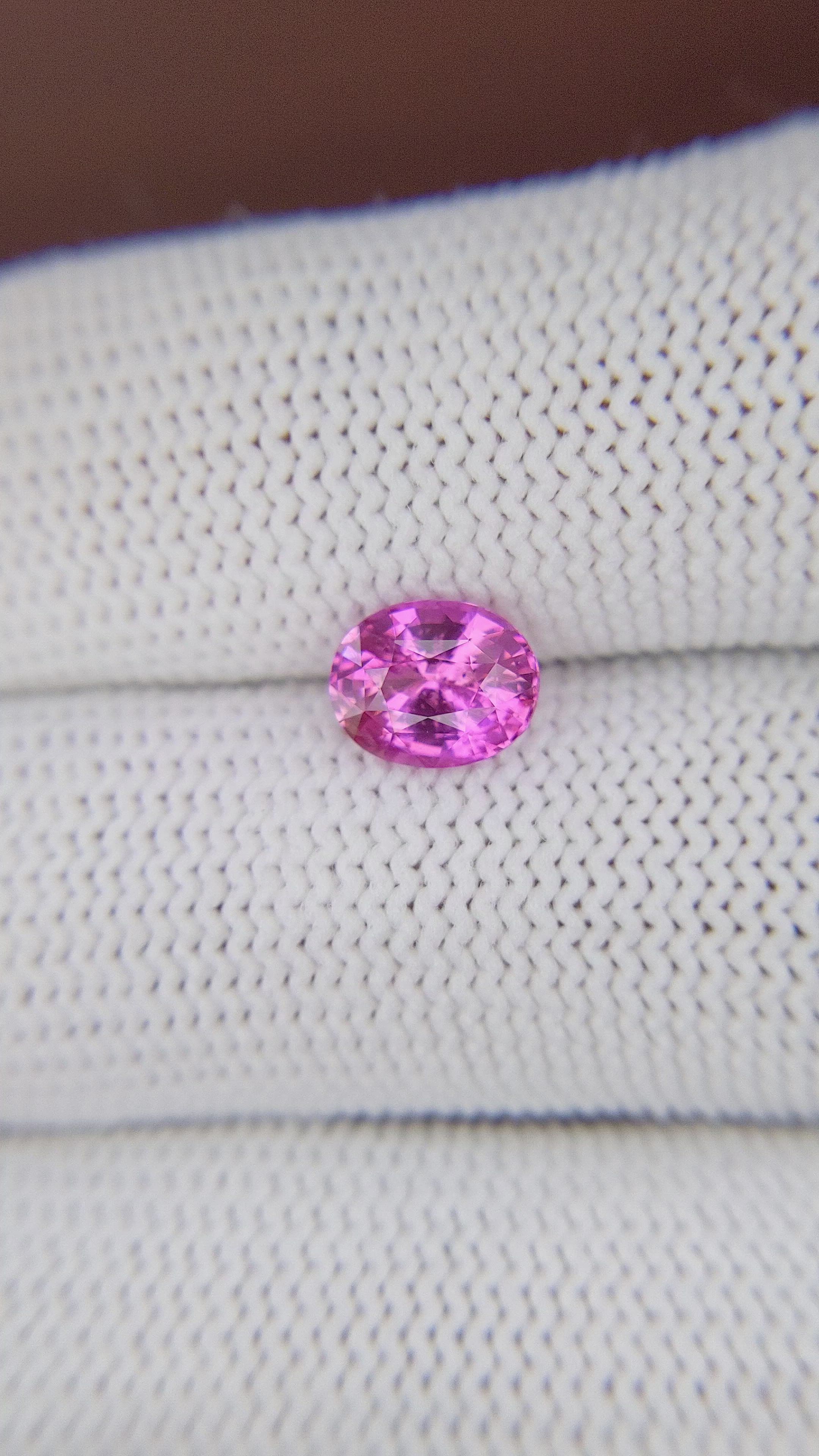 1.55 Ct. Purplish Pink Sapphire from Madagascar Size Video