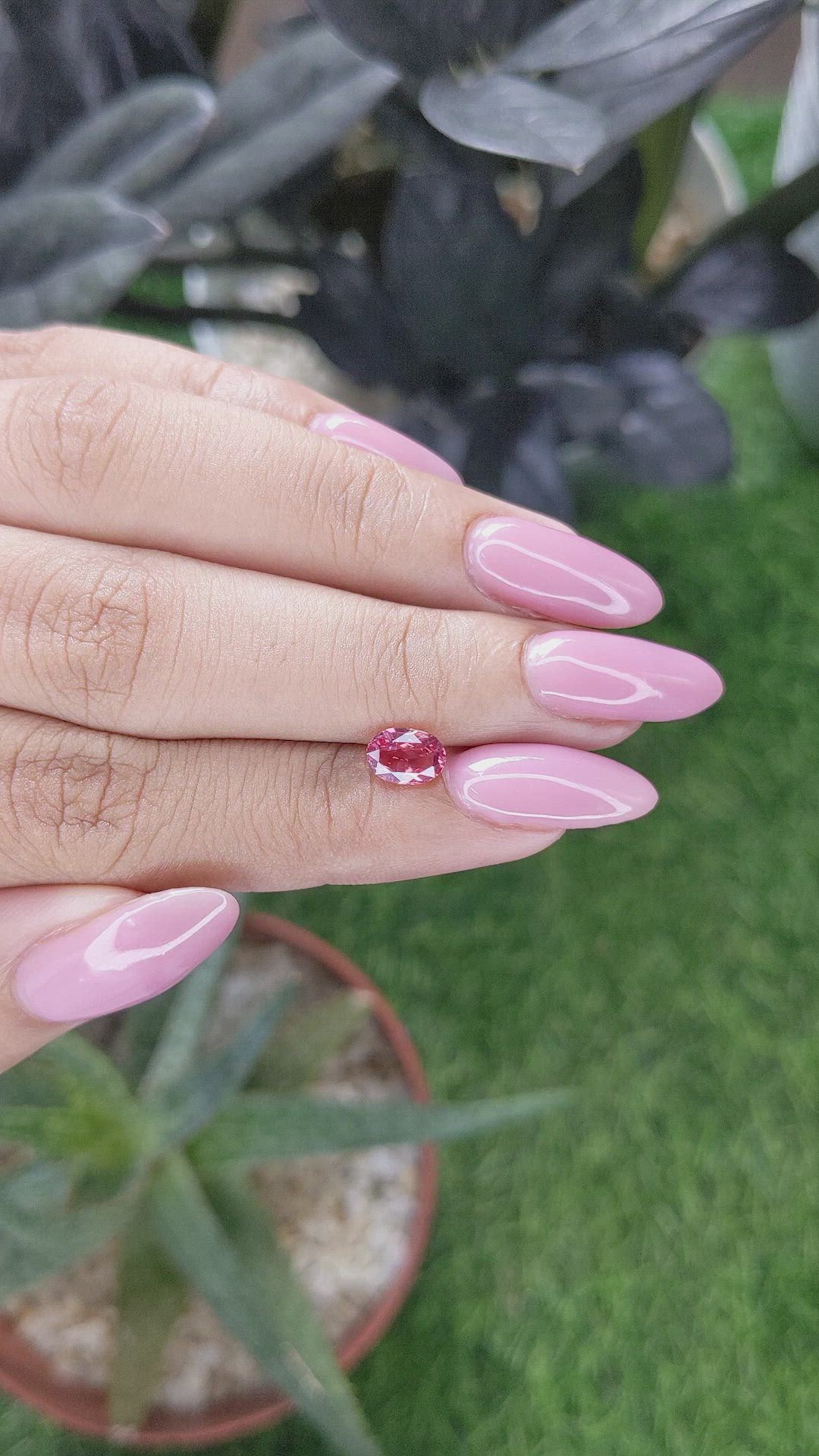 1.01 Ct. Padparadscha Sapphire from Tanzania Size Video